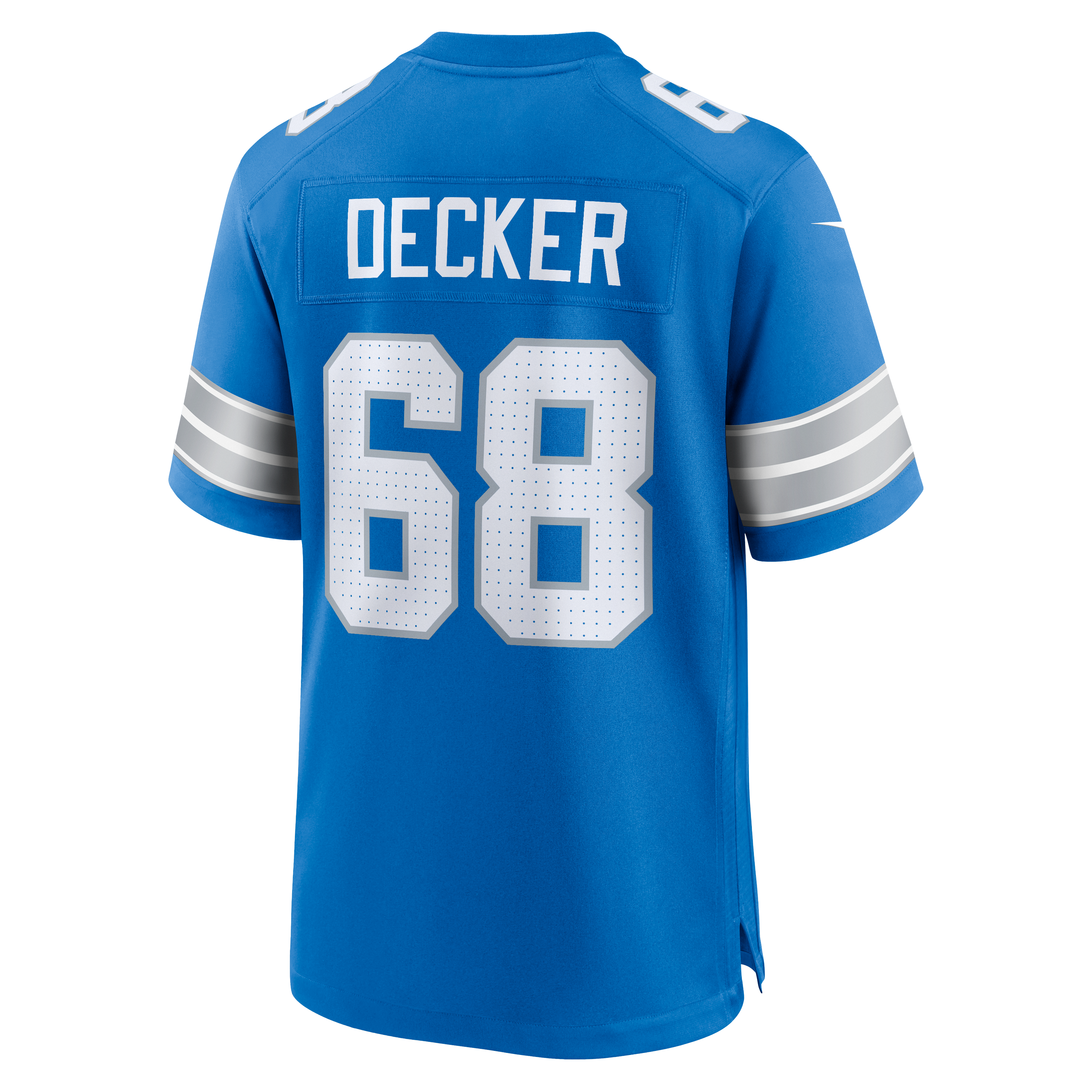 Taylor Decker Detroit Lions Game Jersey Blue NFL Football Fan Wear Taylor Decker
