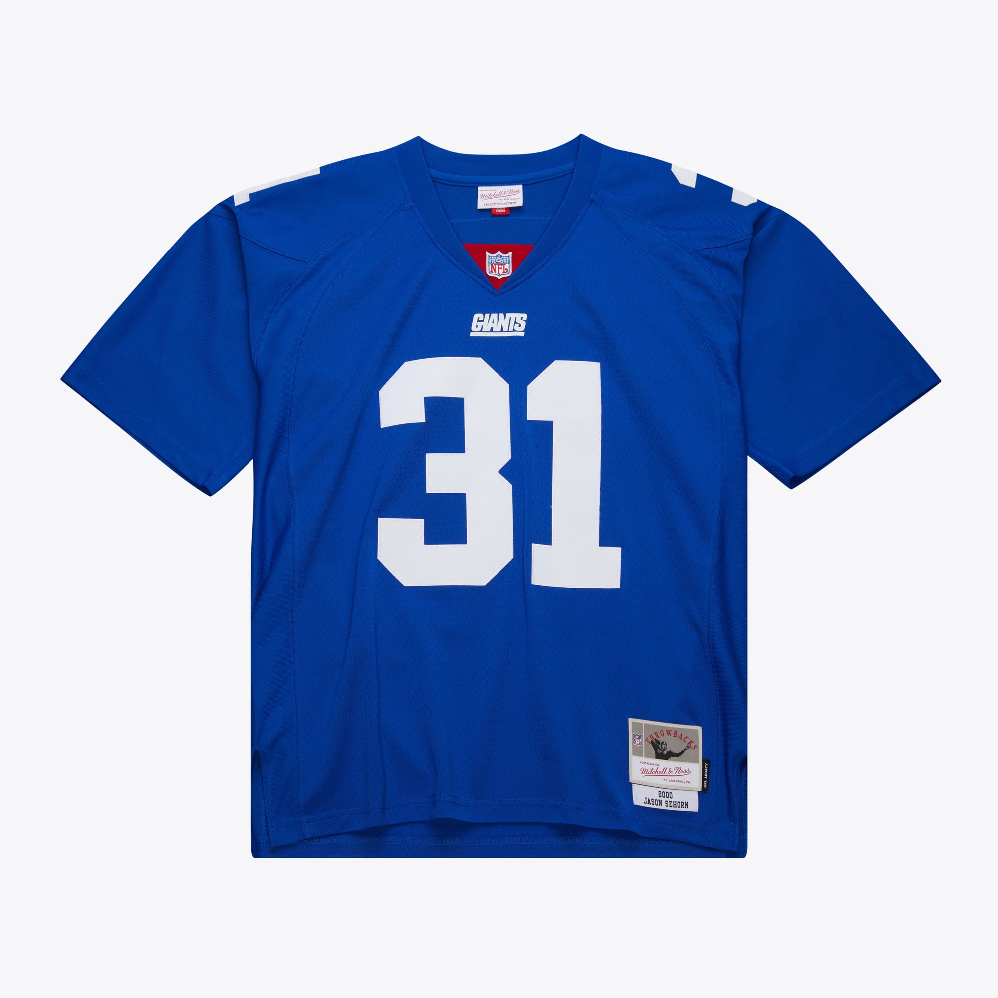 Jason Sehorn Mitchell New York Giants Replica Jersey Royal NFL Football Fan Wear Jason Sehorn Mitchell