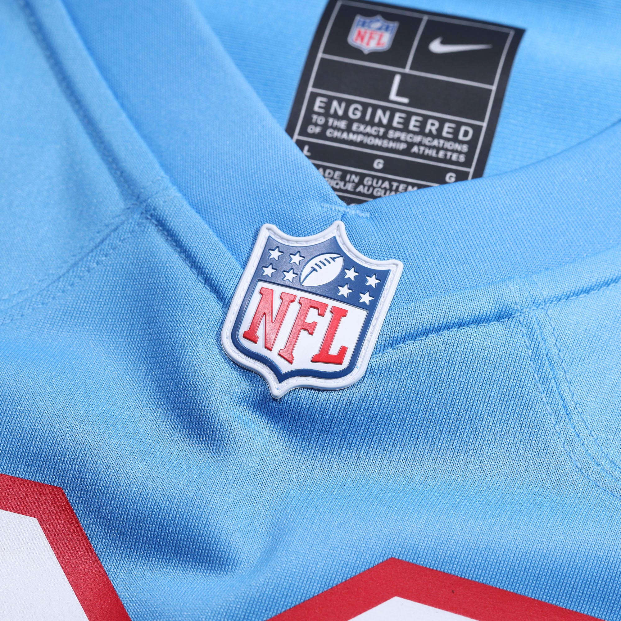 Steve McNair Retired Tennessee Titans Game Jersey Light Blue NFL Football Fan Wear