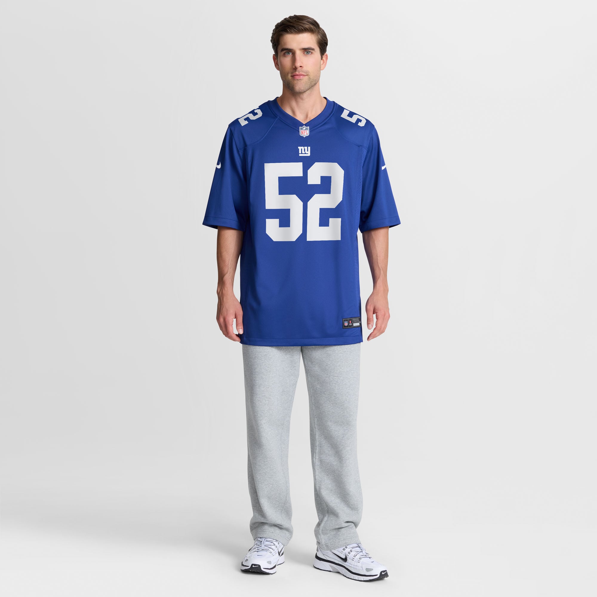 Arvell Reese New York Giants Game Jersey Royal NFL Football Fan Wear Arvell Reese
