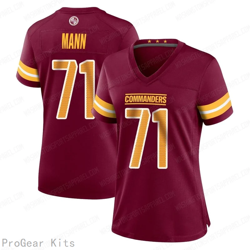 Charles Mann Washington Commanders Legend Jersey No.71 Burgundy NFL Football Fan Wear
