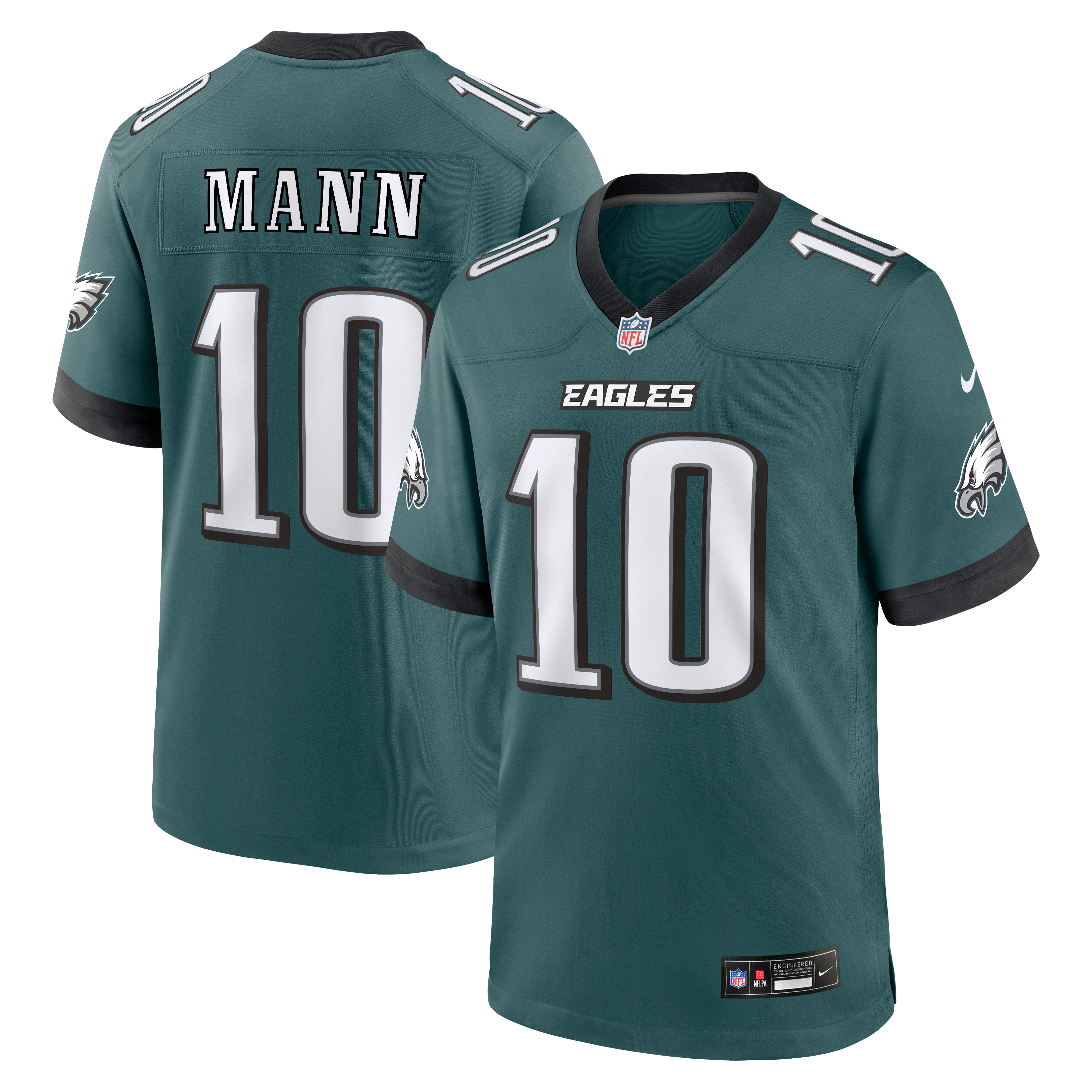 Braden Mann Philadelphia Eagles Game Jersey Midnight NFL Football Fan Wear Braden Mann