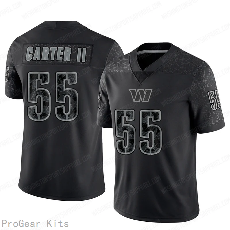 Andre Carter Washington Commanders Jersey No.55 Reflective NFL Football Fan Wear
