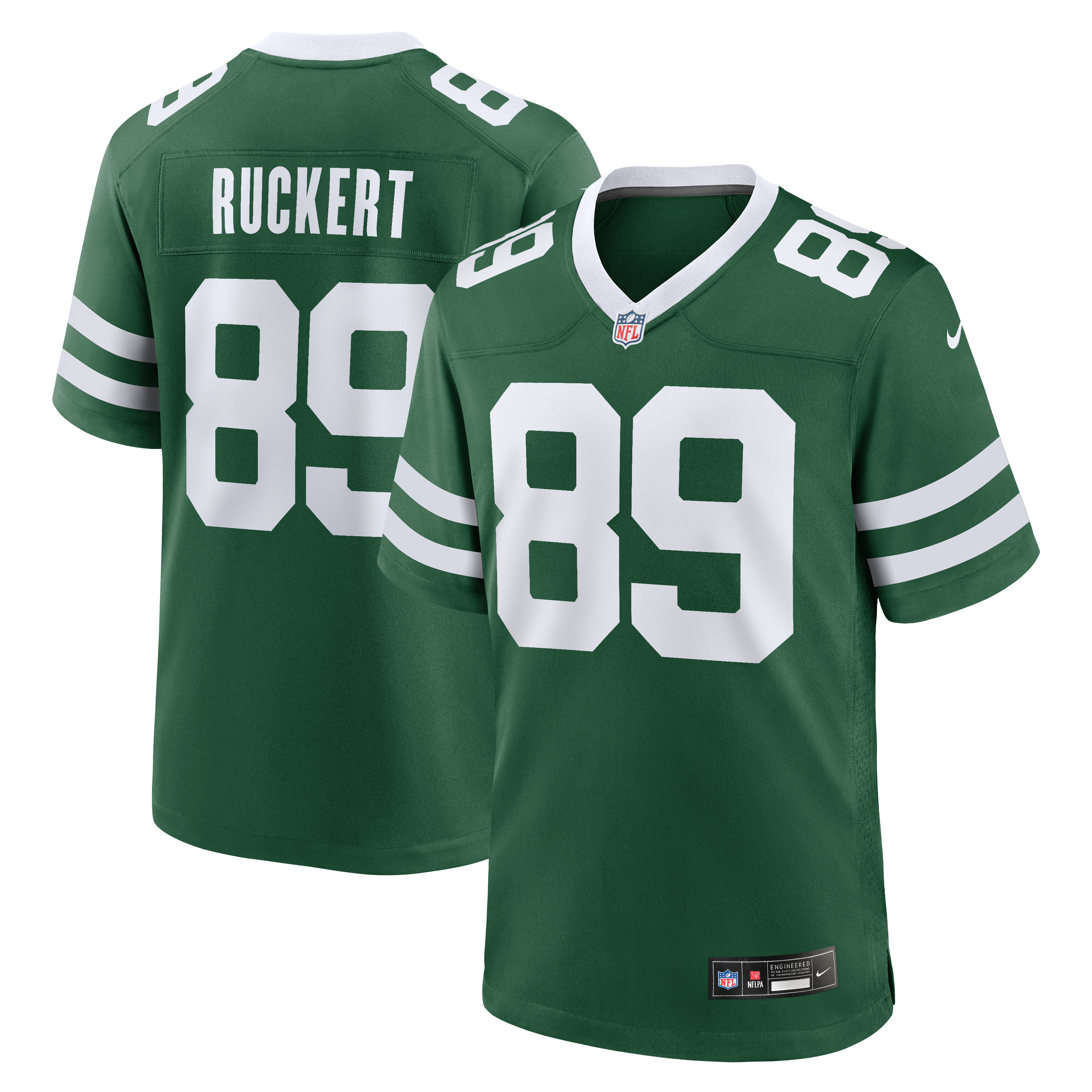 Jeremy Ruckert New York Jets Game Jersey Green NFL Football Fan Wear Jeremy Ruckert