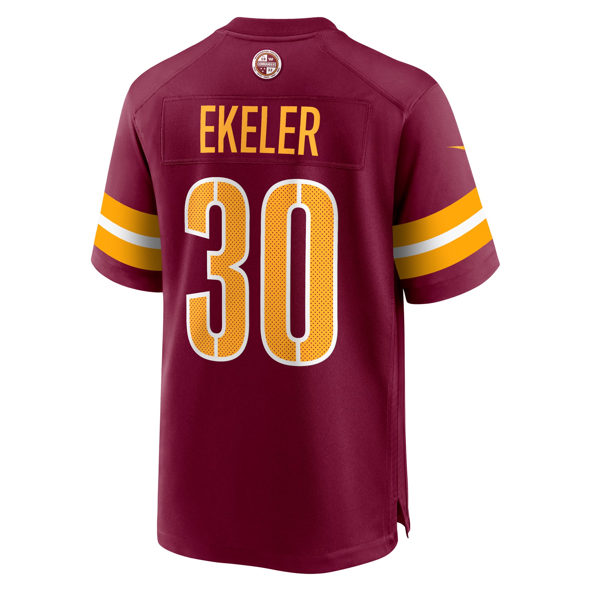 Austin Ekeler Washington Commanders Player Jersey Burgundy NFL Football Fan Wear Austin Ekeler