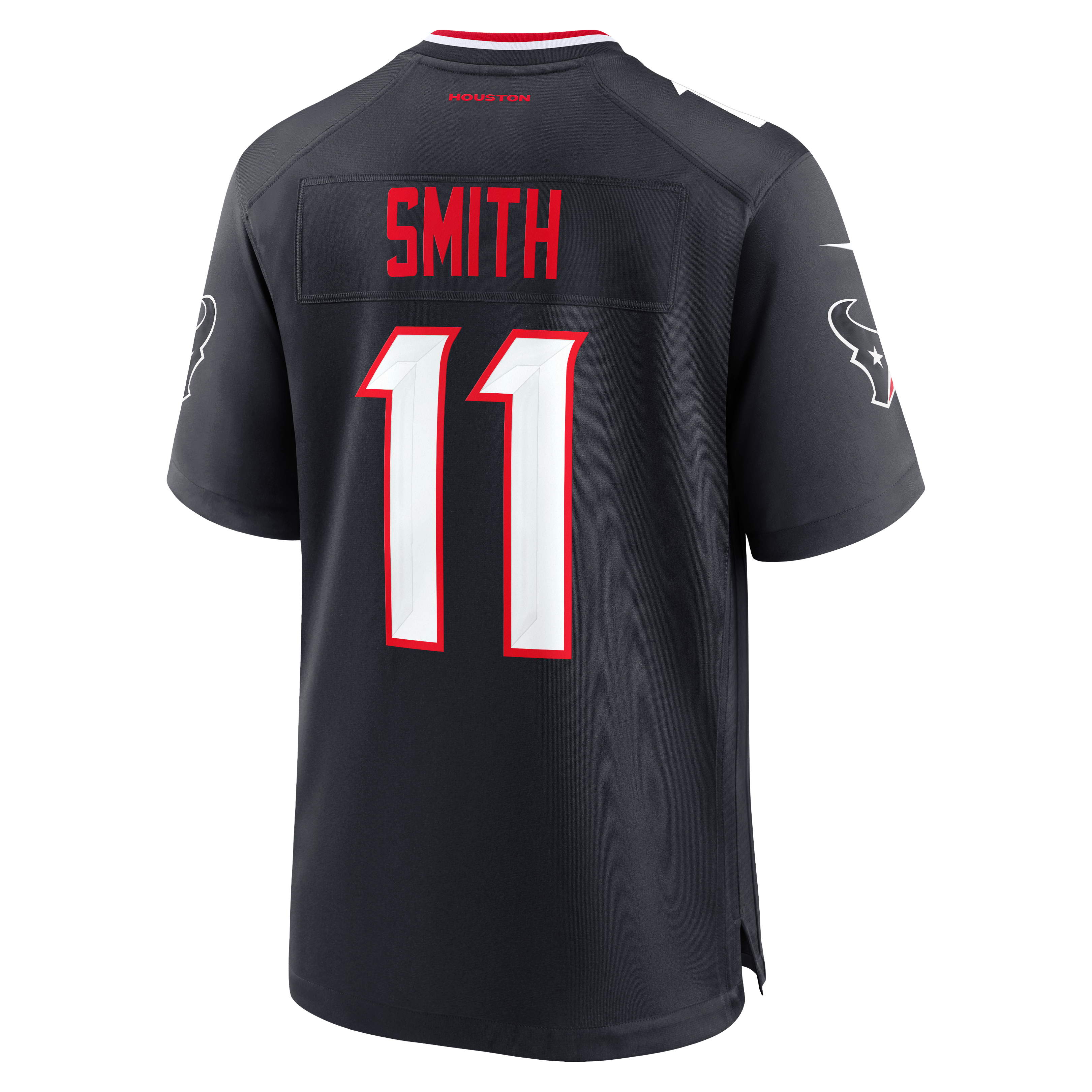 Tremon Smith Houston Texans Game Jersey Navy NFL Football Fan Wear