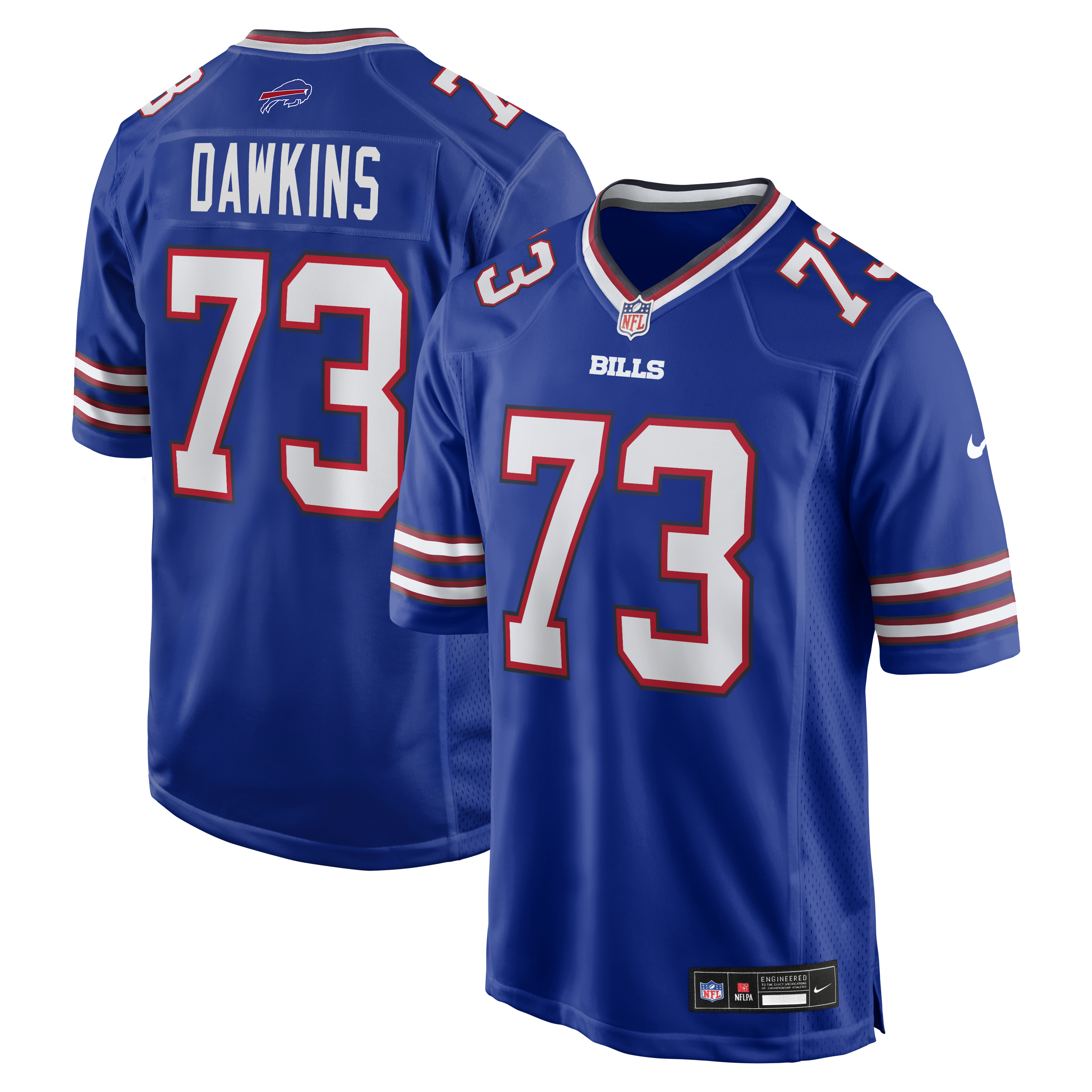 Dion Dawkins Buffalo Bills Player Jersey Royal NFL Football Fan Wear