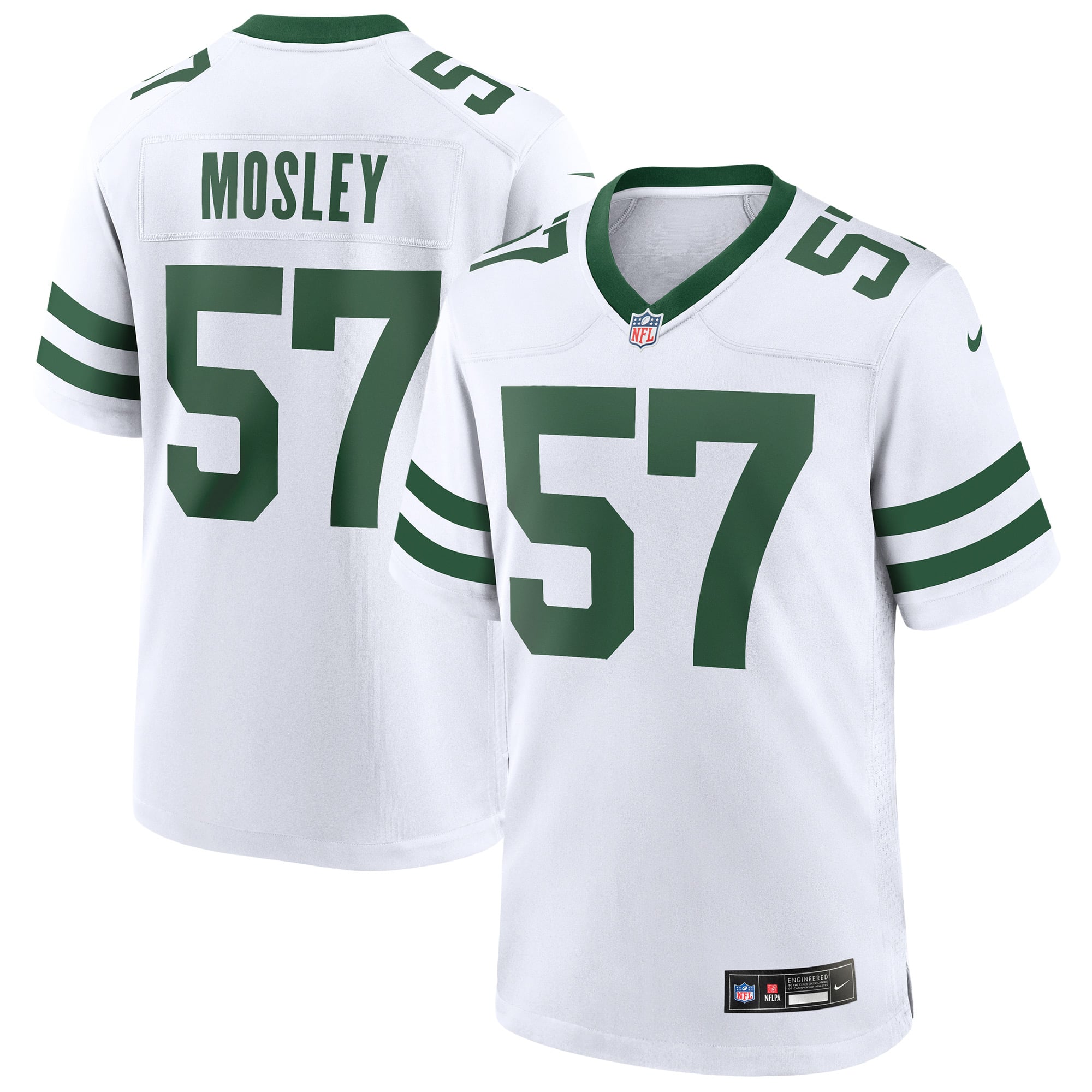 CJ Mosley New York Jets Game Jersey White NFL Football Fan Wear