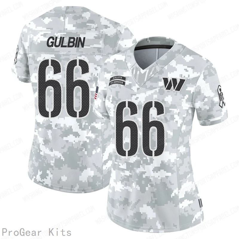 Matt Gulbin Washington Commanders Jersey No.66 Camo NFL Football Fan Wear Matt Gulbin