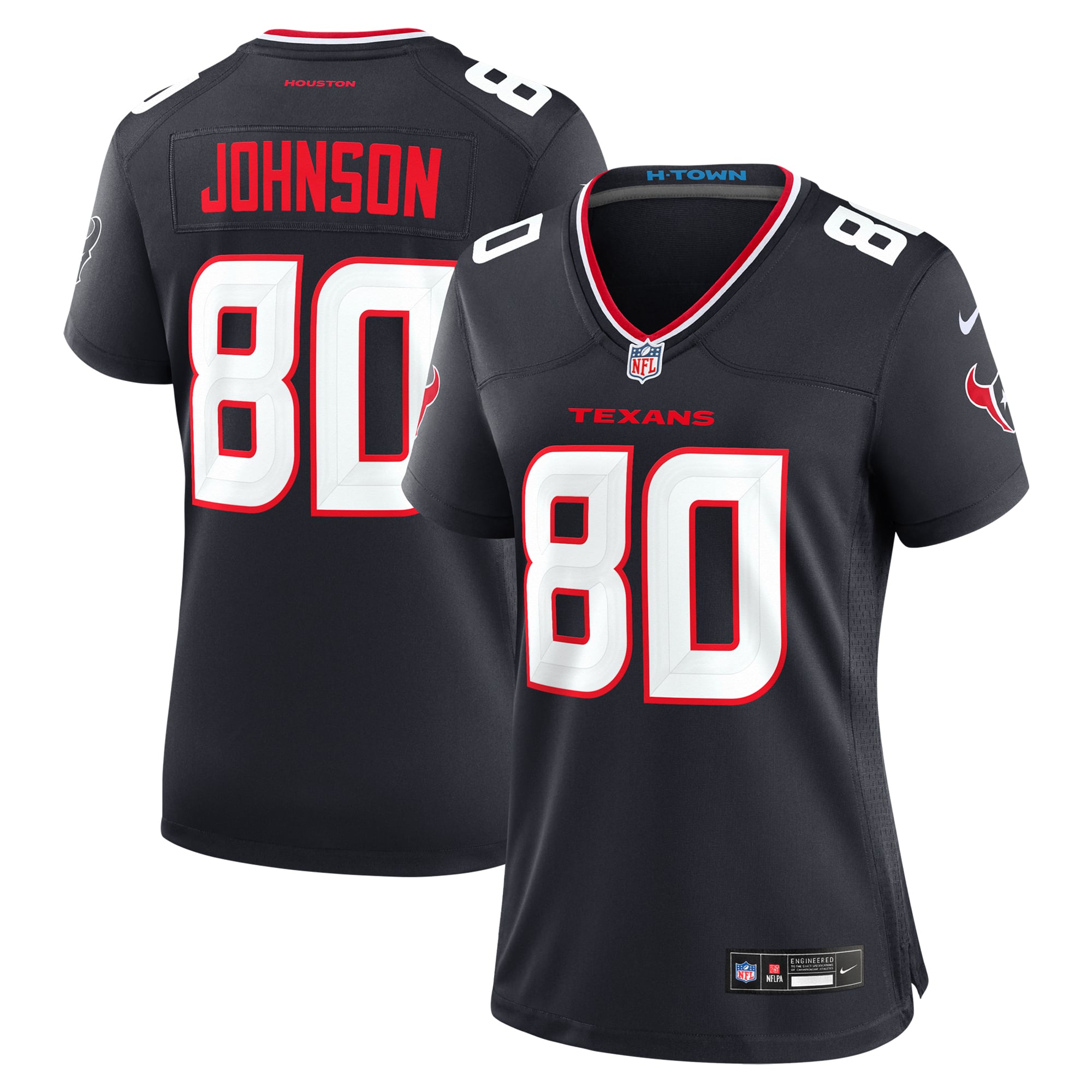 Andre Johnson Retired Houston Texans Game Jersey Navy NFL Football Fan Wear