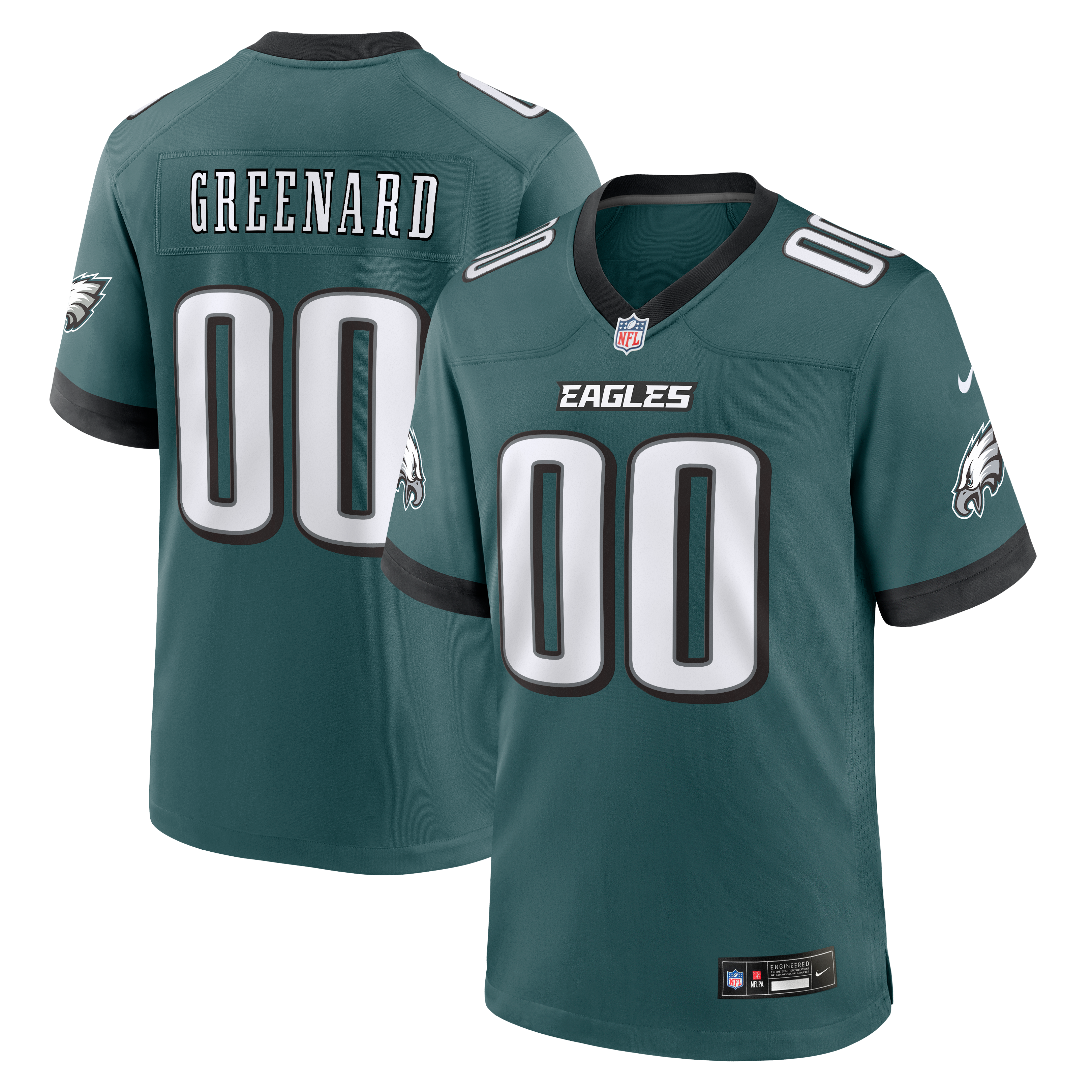 Jonathan Greenard Philadelphia Eagles Game Jersey Midnight NFL Football Fan Wear Jonathan Greenard