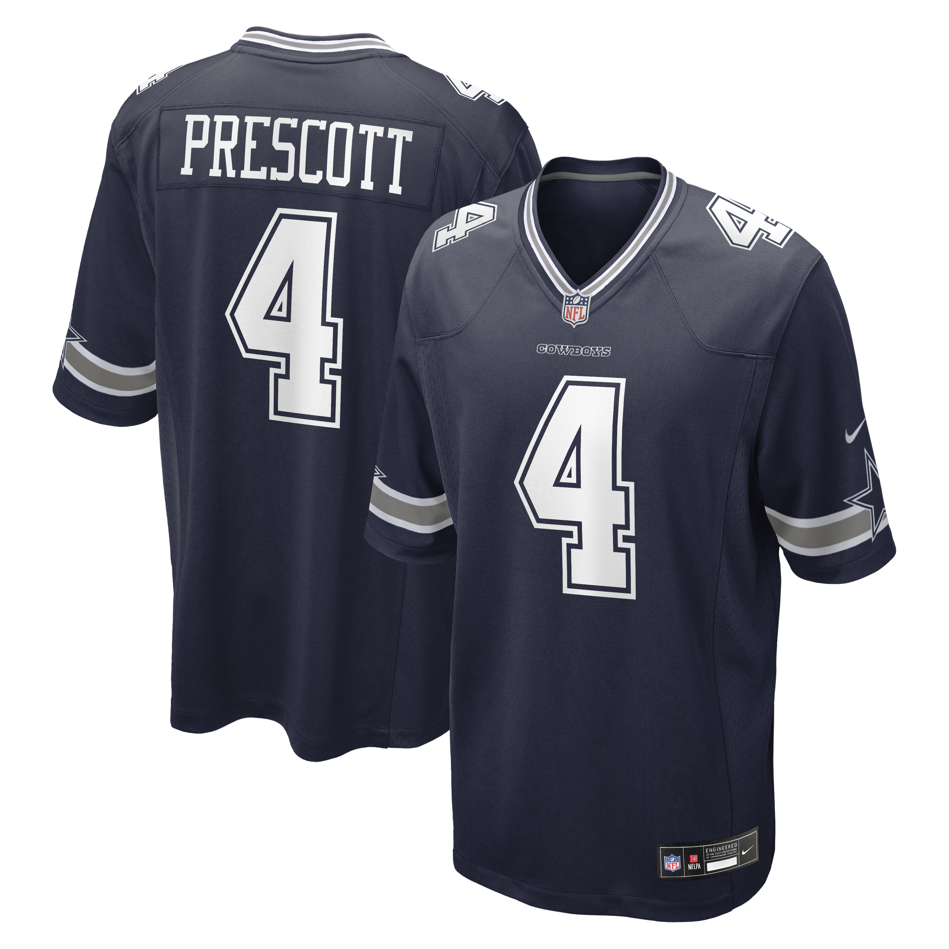 Dak Prescott Dallas Cowboys Game Jersey No.4 Navy NFL Football Fan Wear
