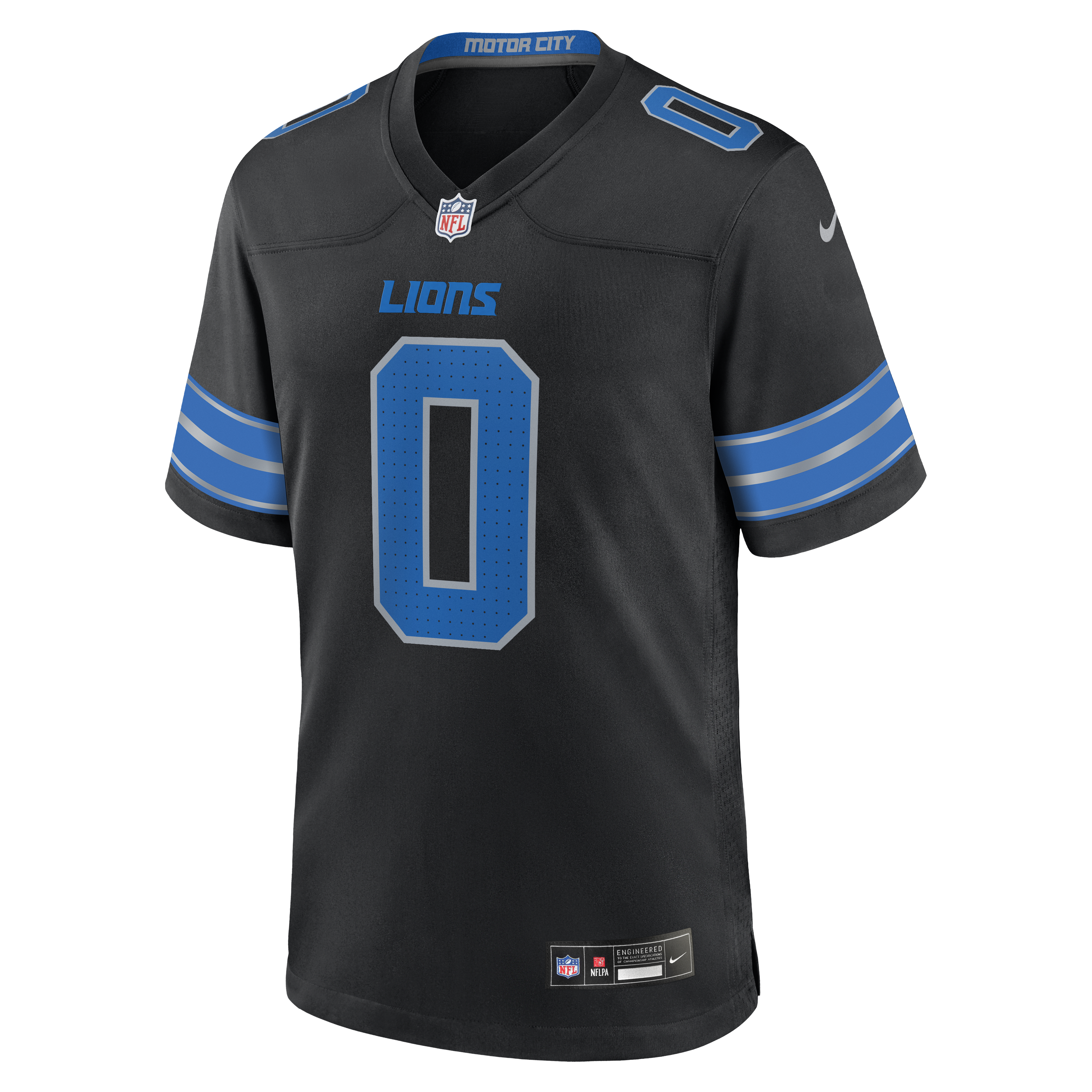 Jahmyr Gibbs Detroit Lions Player Jersey Black NFL Football Fan Wear