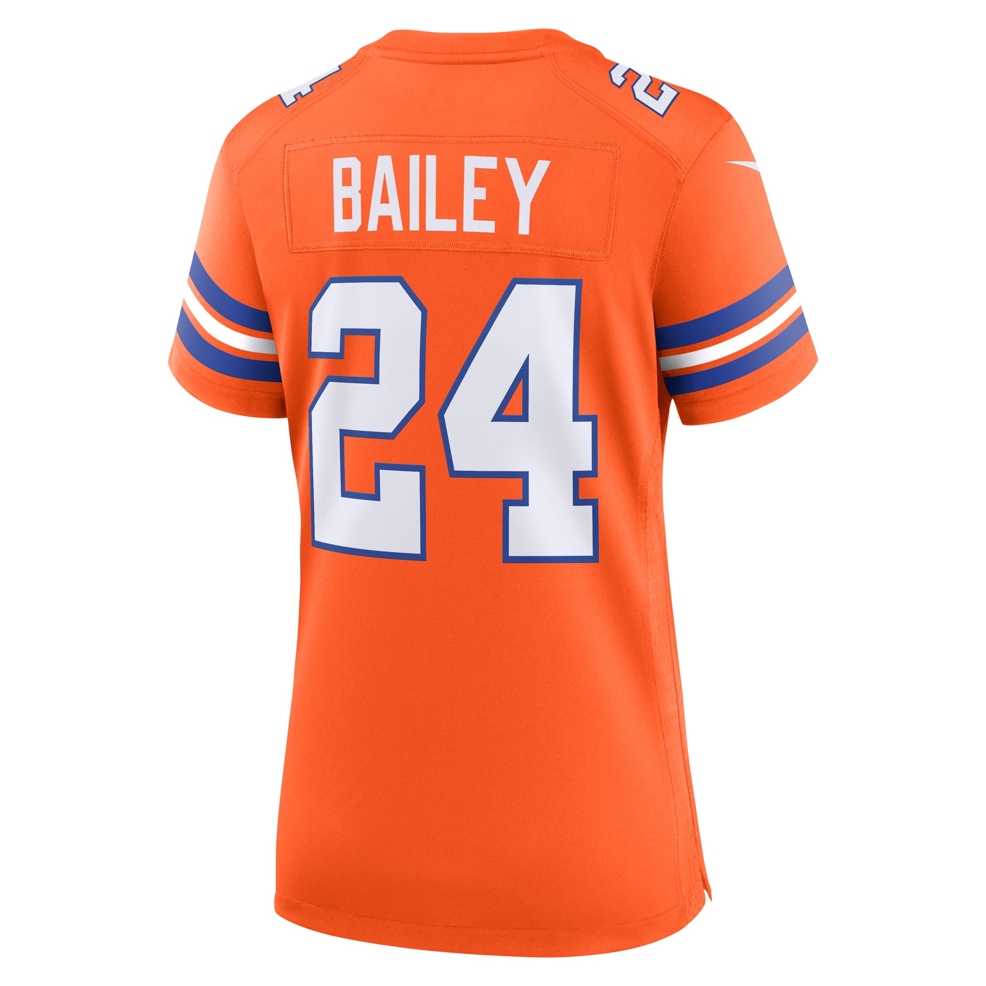 Champ Bailey Retired Denver Broncos Game Jersey Orange NFL Football Fan Wear