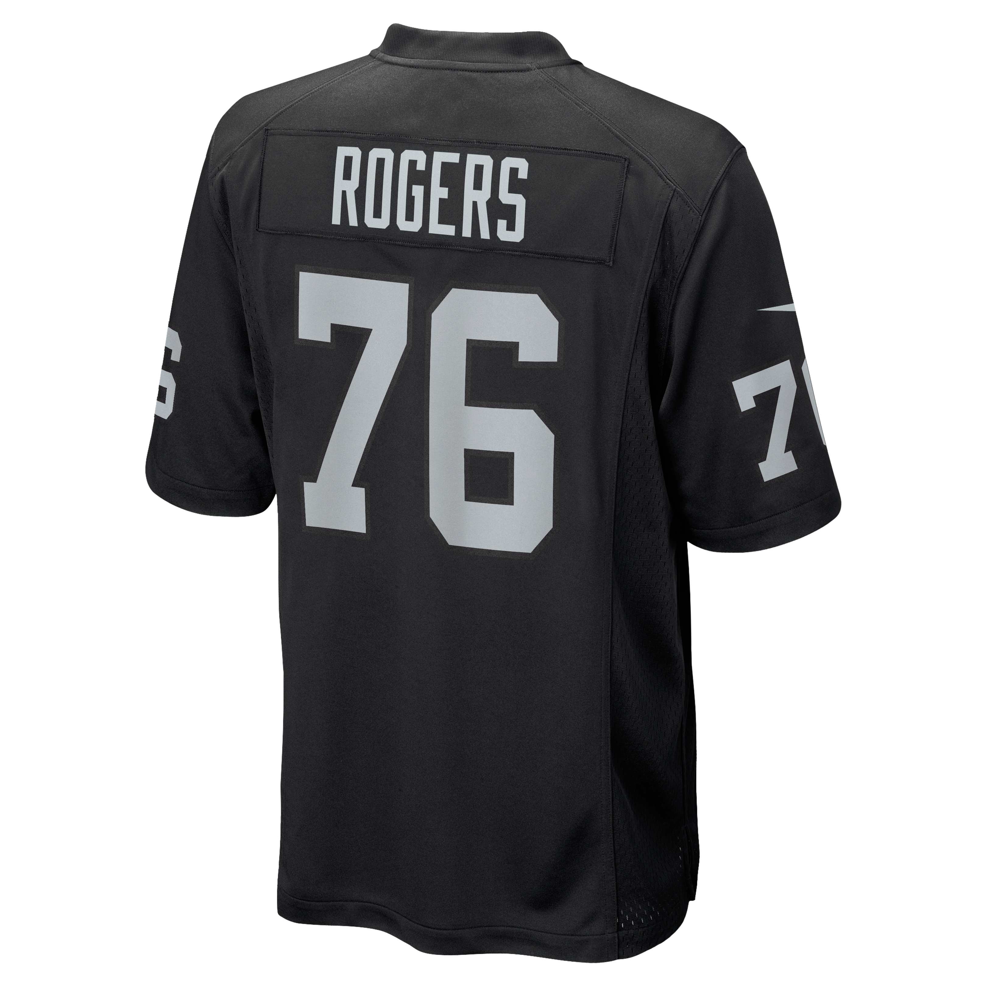 Caleb Rogers Las Vegas Raiders Game Jersey Black NFL Football Fan Wear