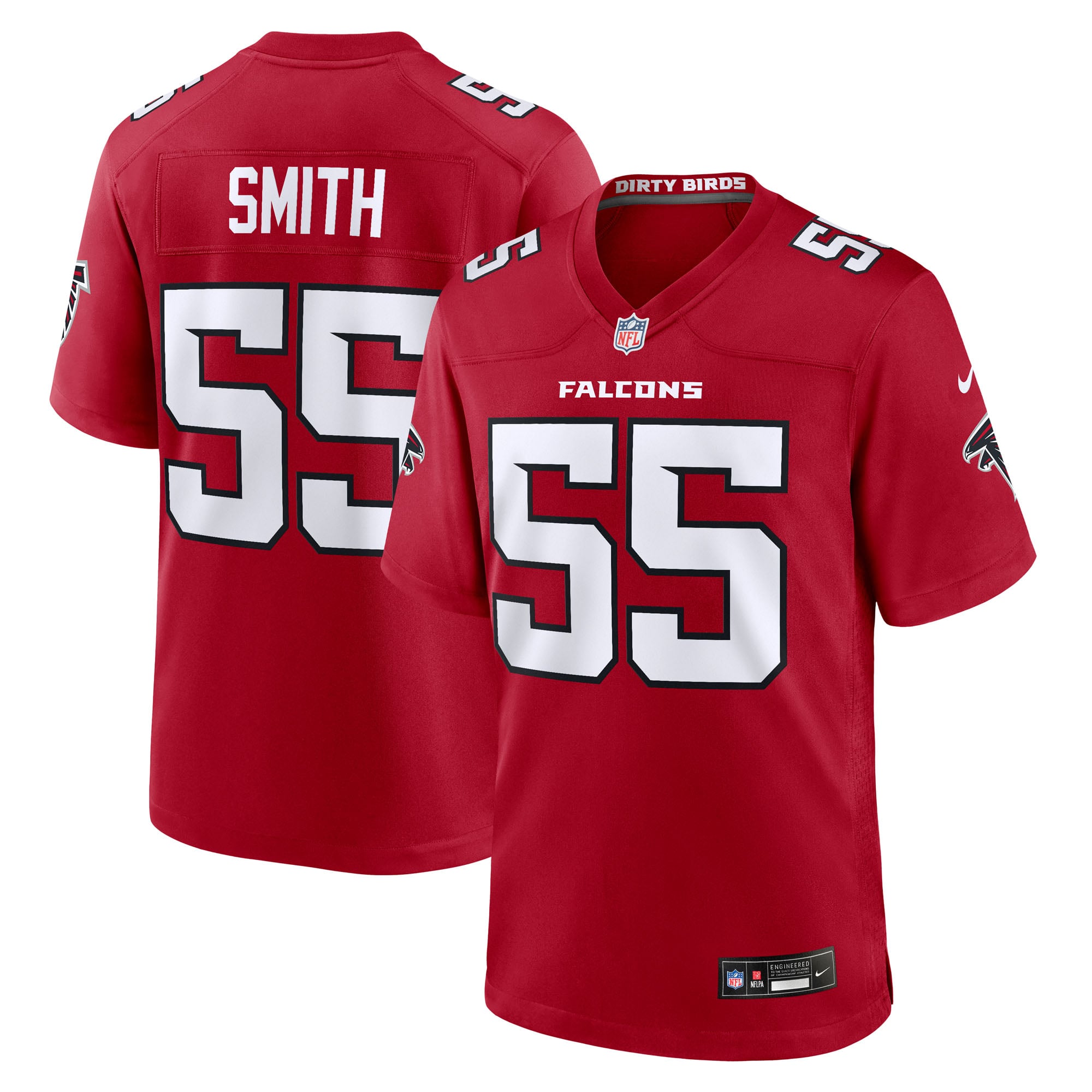 Za'Darius Smith Atlanta Falcons Game Jersey Red NFL Football Fan Wear