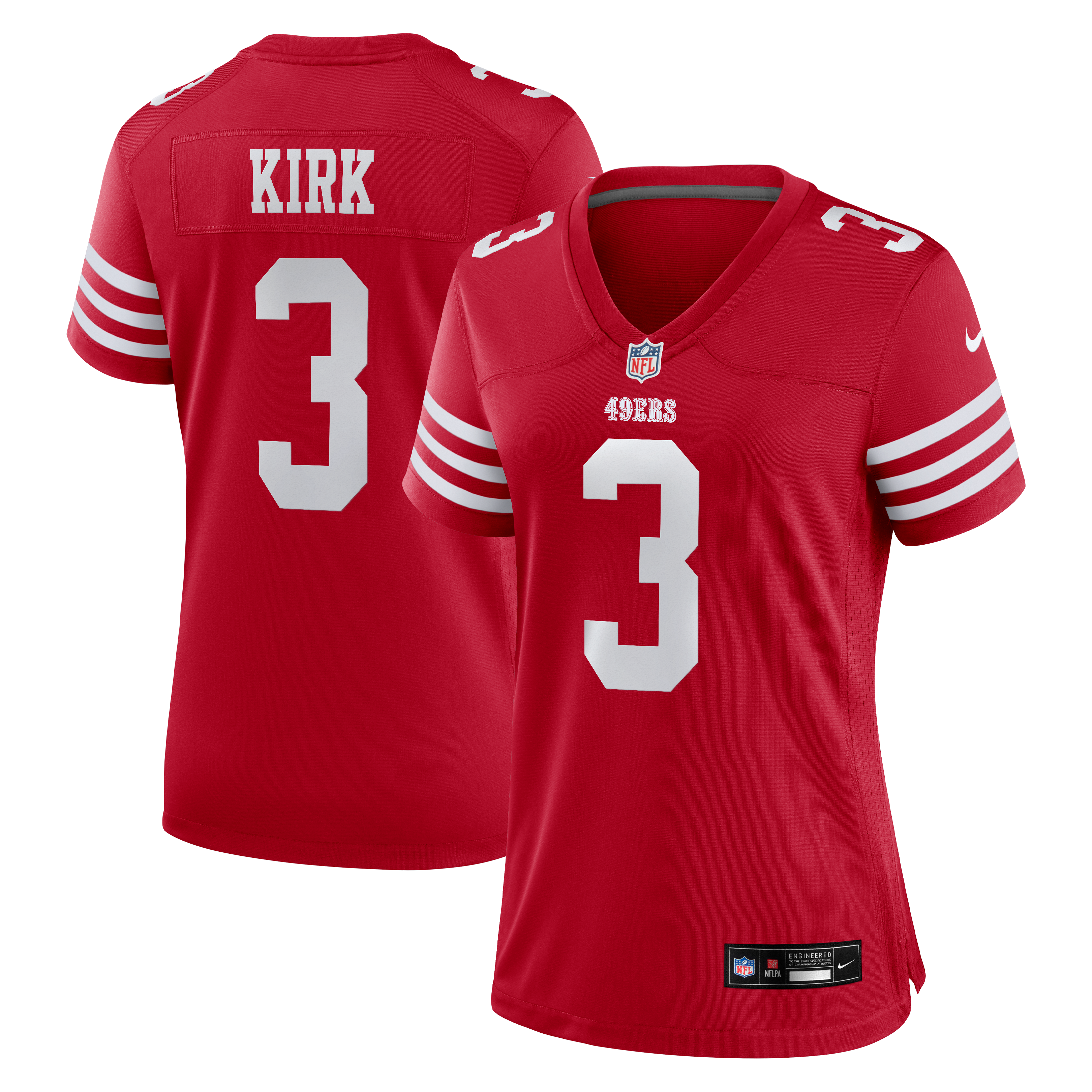 Christian Kirk San Francisco 49ers Game Jersey Scarlet NFL Football Fan Wear