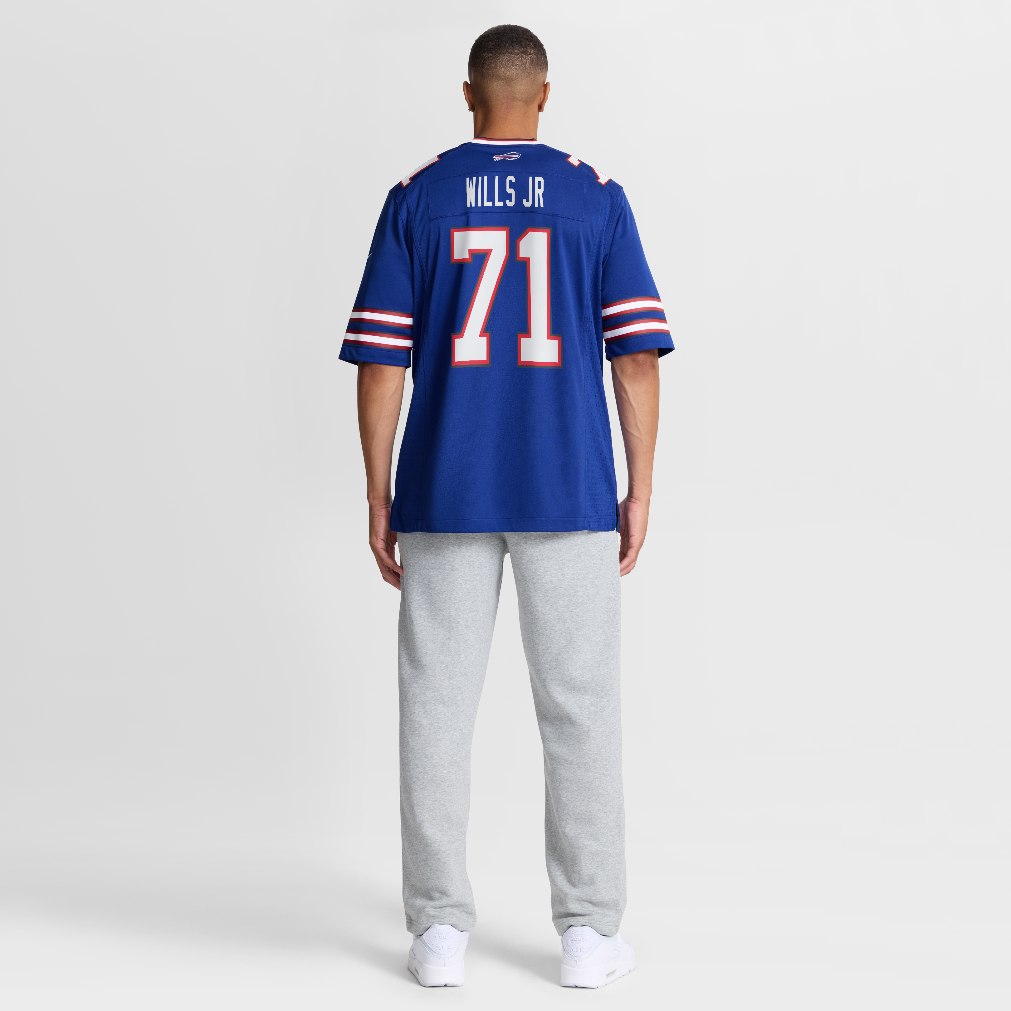 Jedrick Wills Jr Buffalo Bills Game Jersey Royal NFL Football Fan Wear
