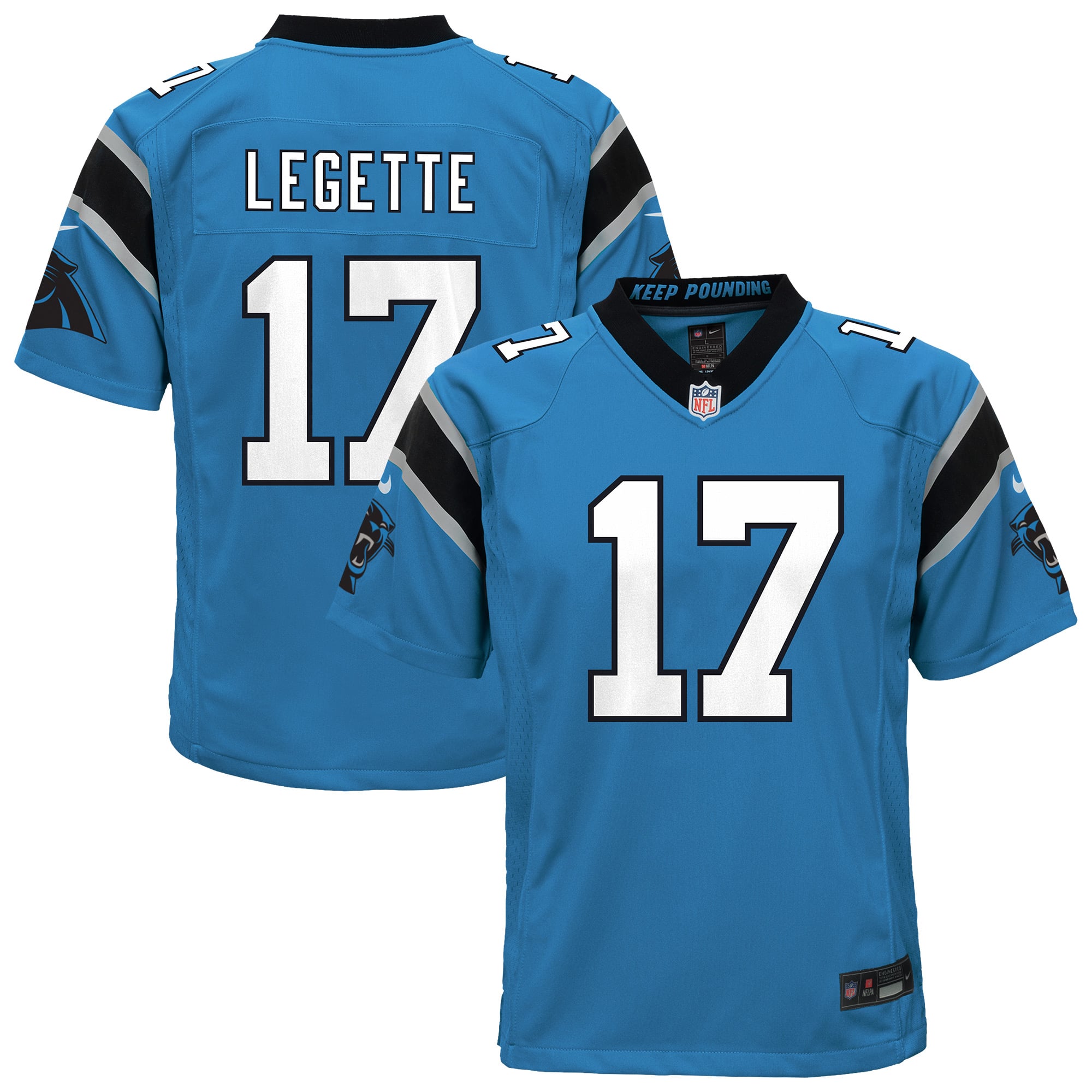 Xavier Legette Carolina Panthers Alternate Jersey NFL Football Fan Wear
