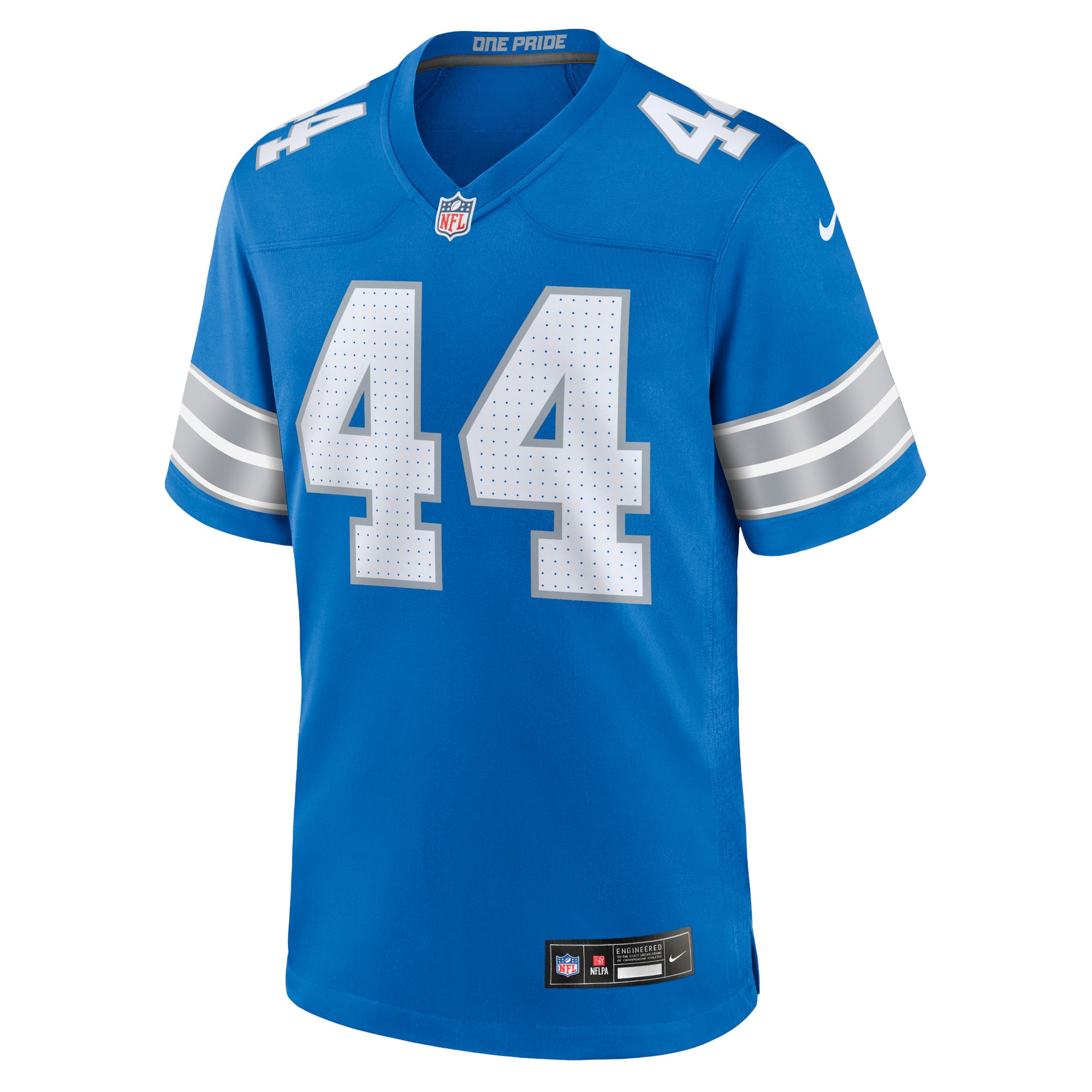 Malcolm Rodriguez Detroit Lions Game Jersey Blue NFL Football Fan Wear