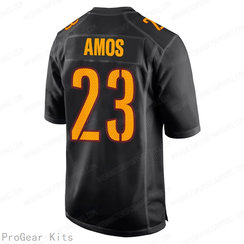 Trey Amos Carbon Washington Commanders Game Jersey No.23 Black NFL Football Fan Wear