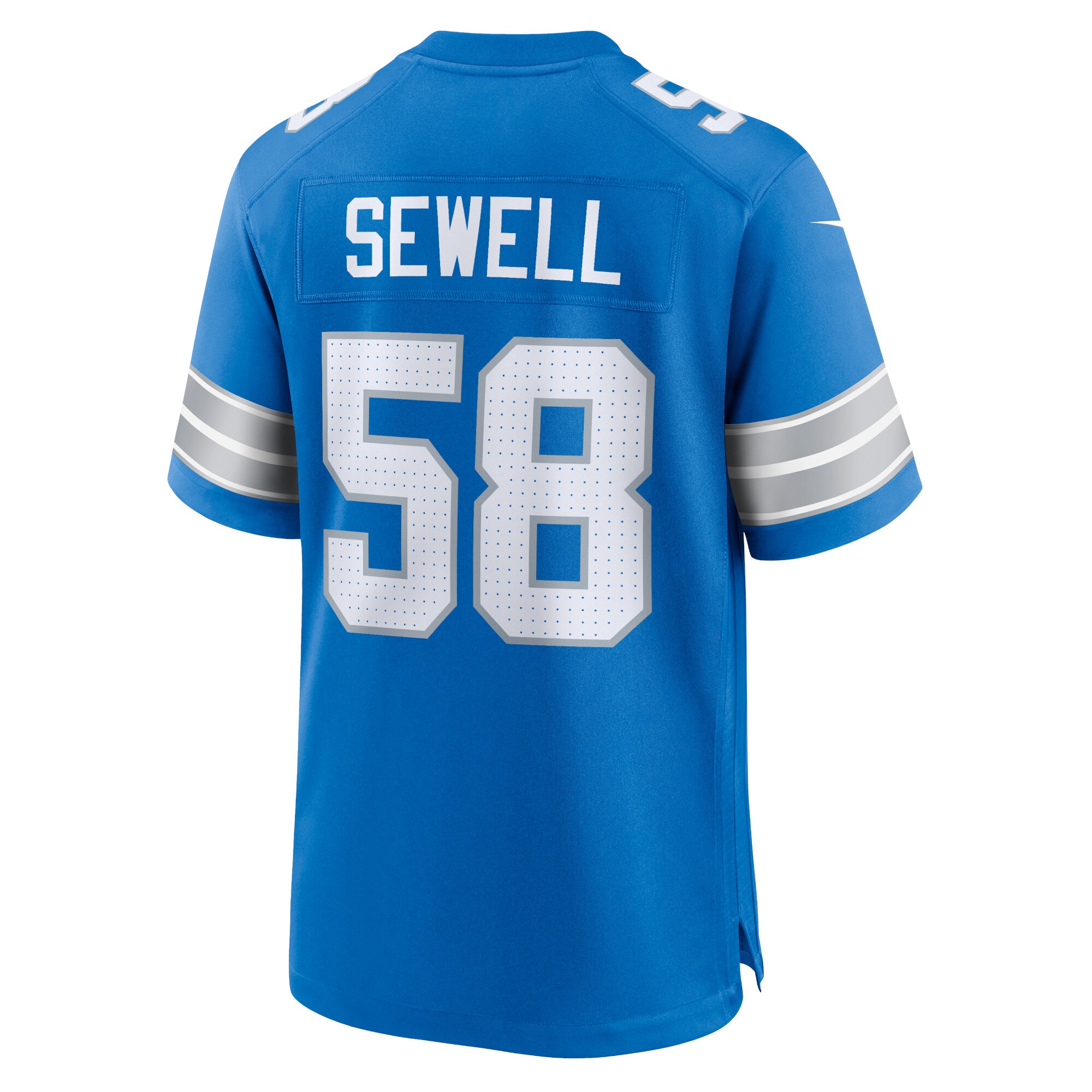 Penei Sewell Detroit Lions Game Jersey Blue NFL Football Fan Wear Penei Sewell