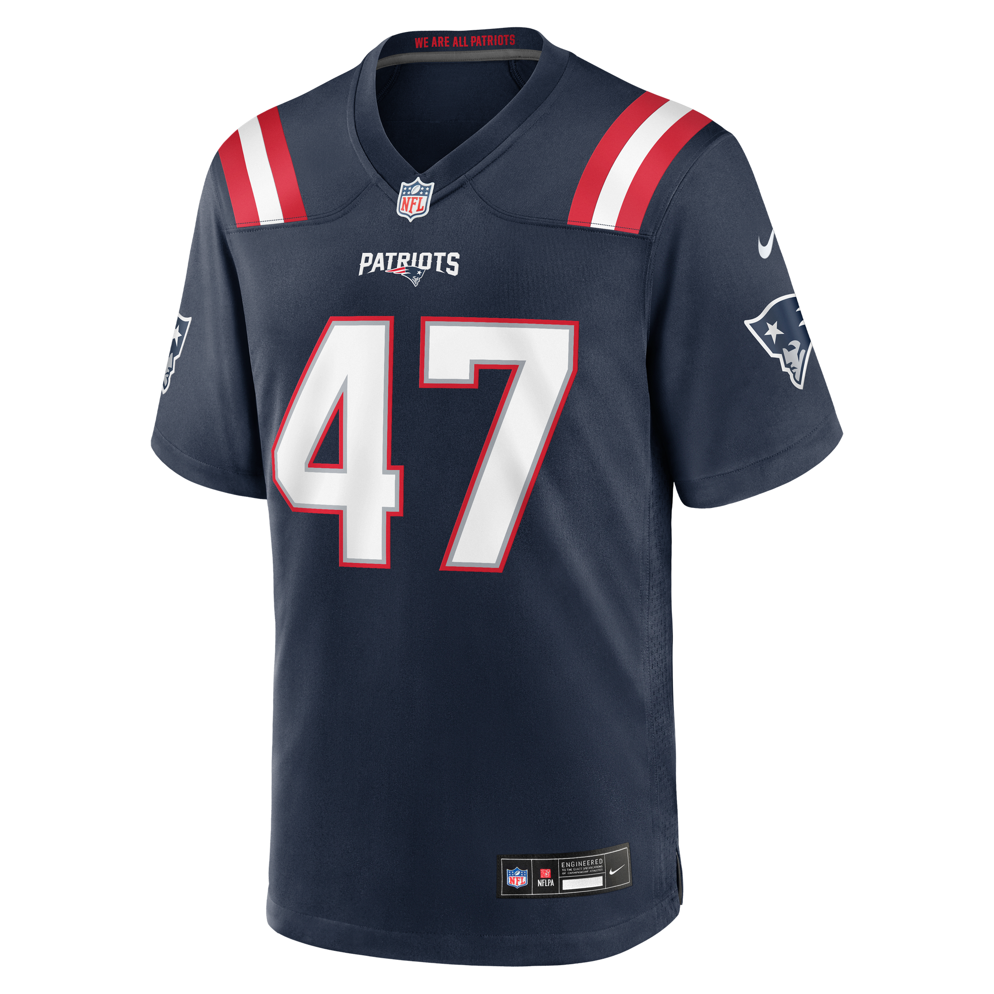 Julian Ashby New England Patriots Game Jersey Navy NFL Football Fan Wear Julian Ashby