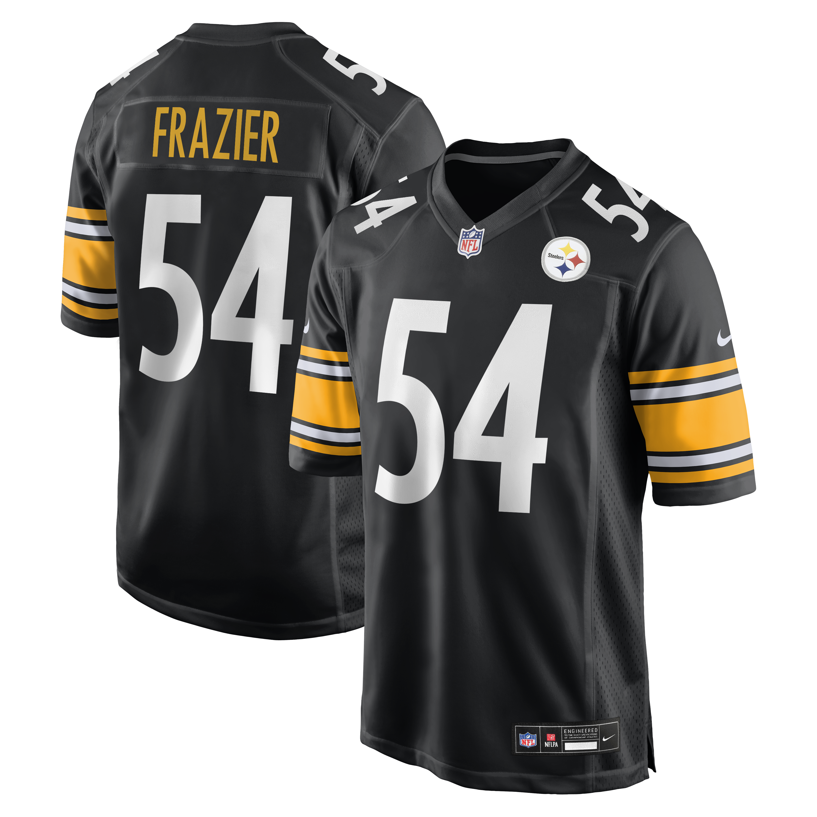 Zach Frazier Pittsburgh Steelers Game Jersey Black NFL Football Fan Wear