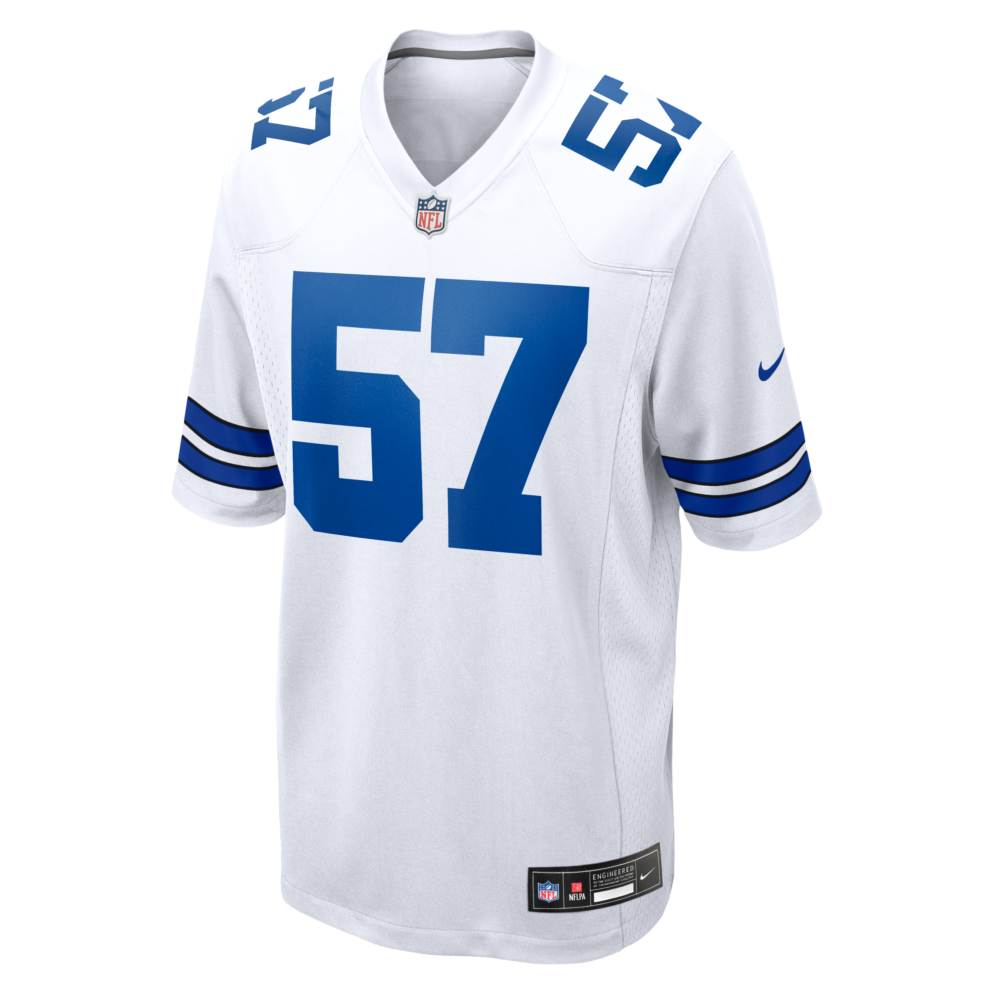 Malachi Lawrence Dallas Cowboys Game Jersey White NFL Football Fan Wear Malachi Lawrence