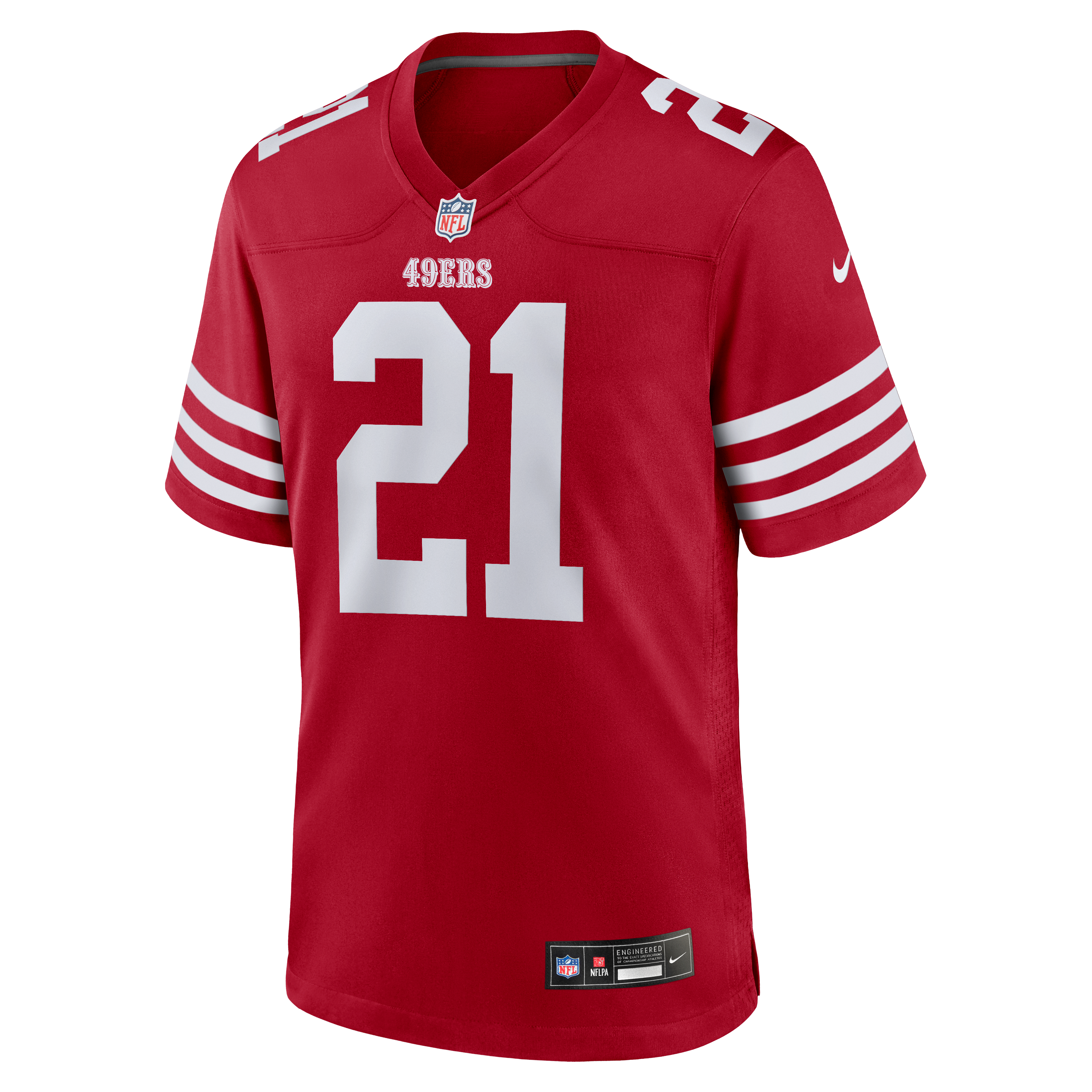 Deion Sanders Retired San Francisco 49ers Game Jersey Scarlet NFL Football Fan Wear