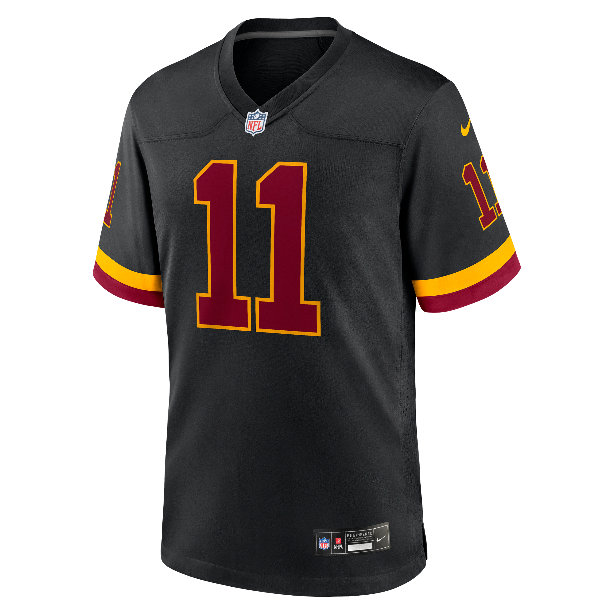 Luke McCaffrey Washington Commanders Alternate Jersey Black NFL Football Fan Wear
