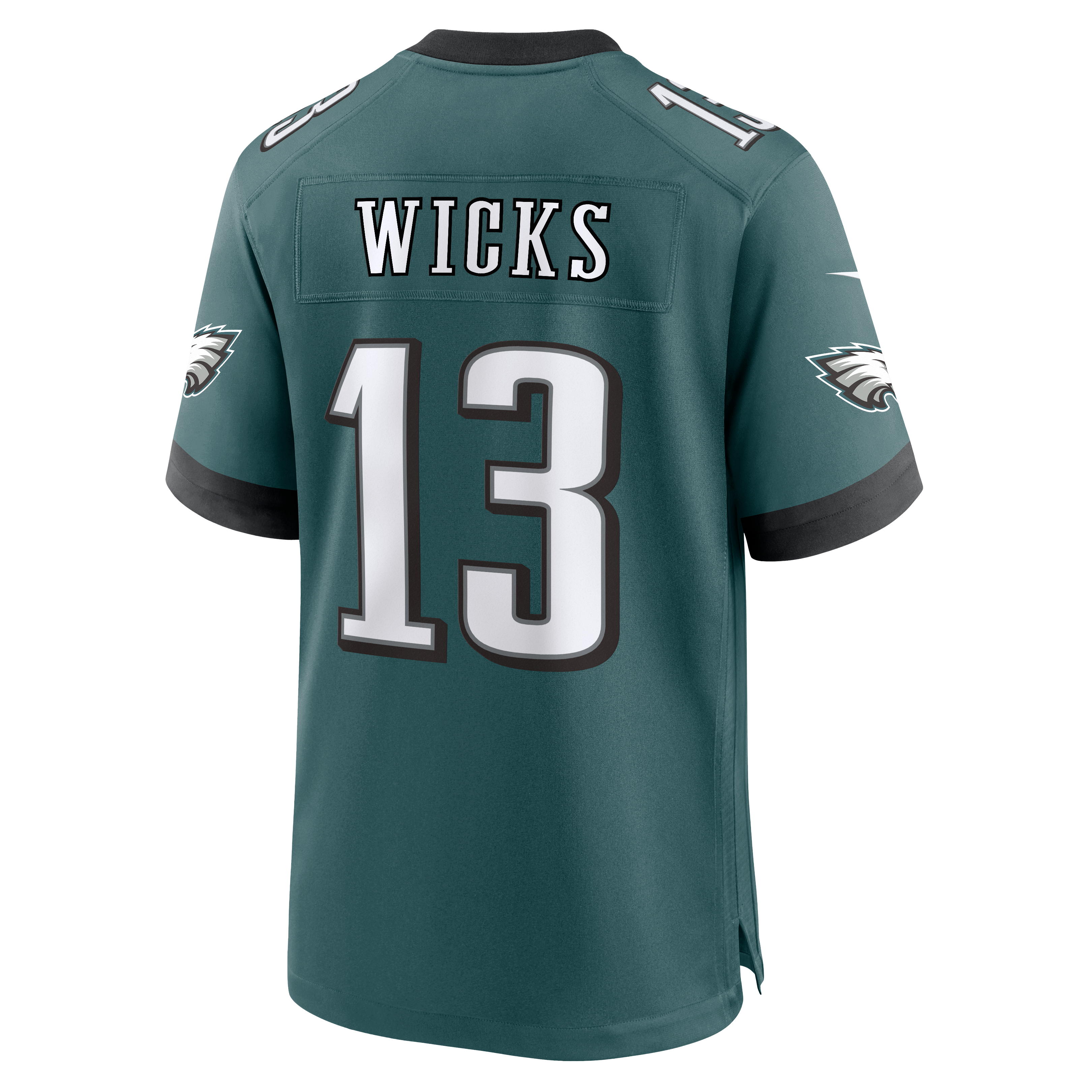 Dontayvion Wicks Philadelphia Eagles Game Jersey Midnight NFL Football Fan Wear Dontayvion Wicks