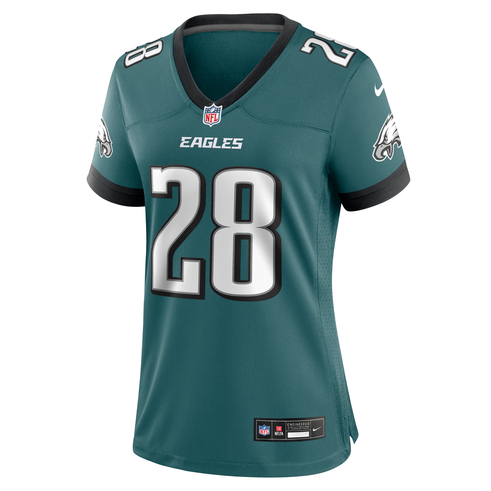 Will Shipley Philadelphia Eagles Game Jersey Midnight NFL Football Fan Wear Will Shipley