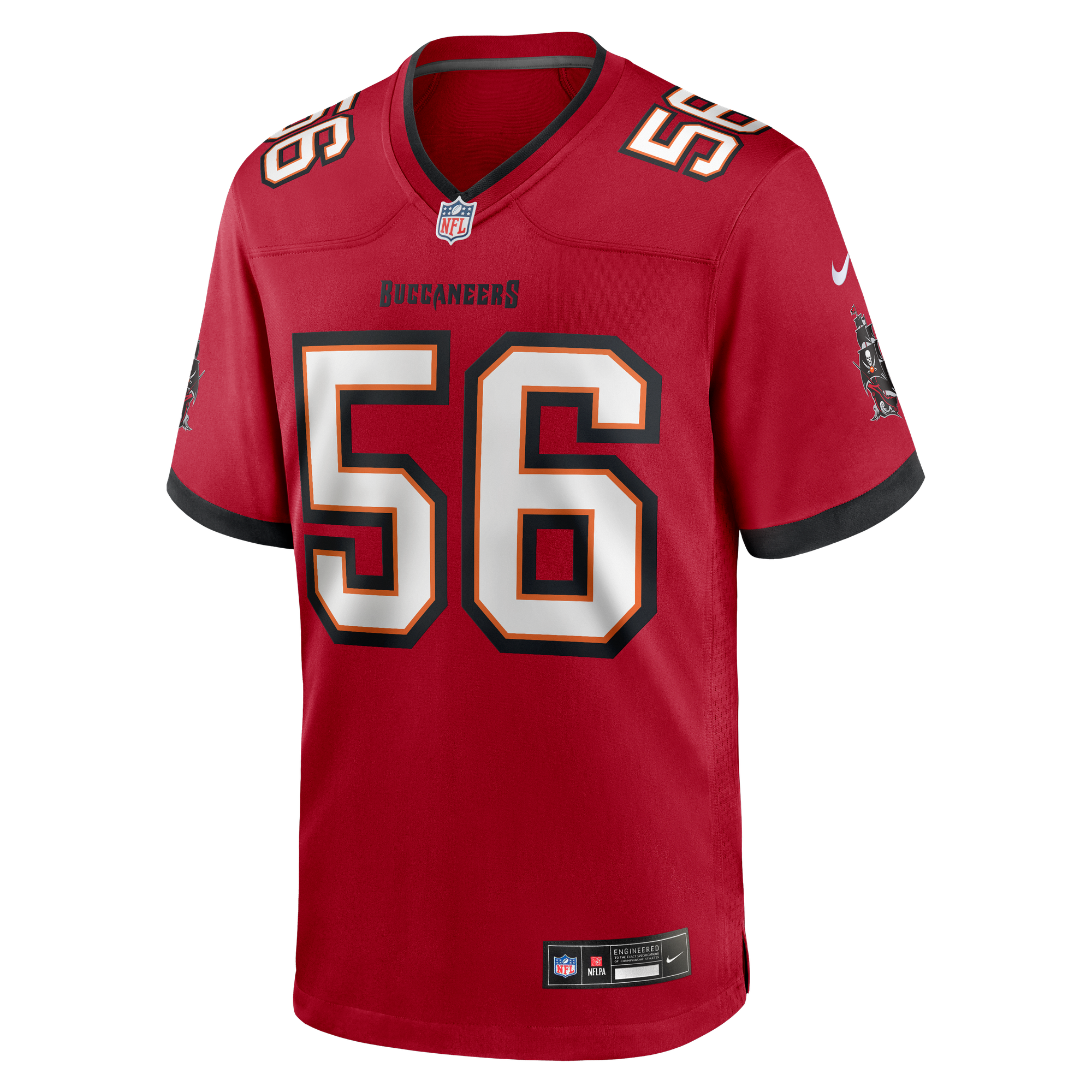 Desmond Watson Tampa Bay Buccaneers Game Jersey Red NFL Football Fan Wear Desmond Watson