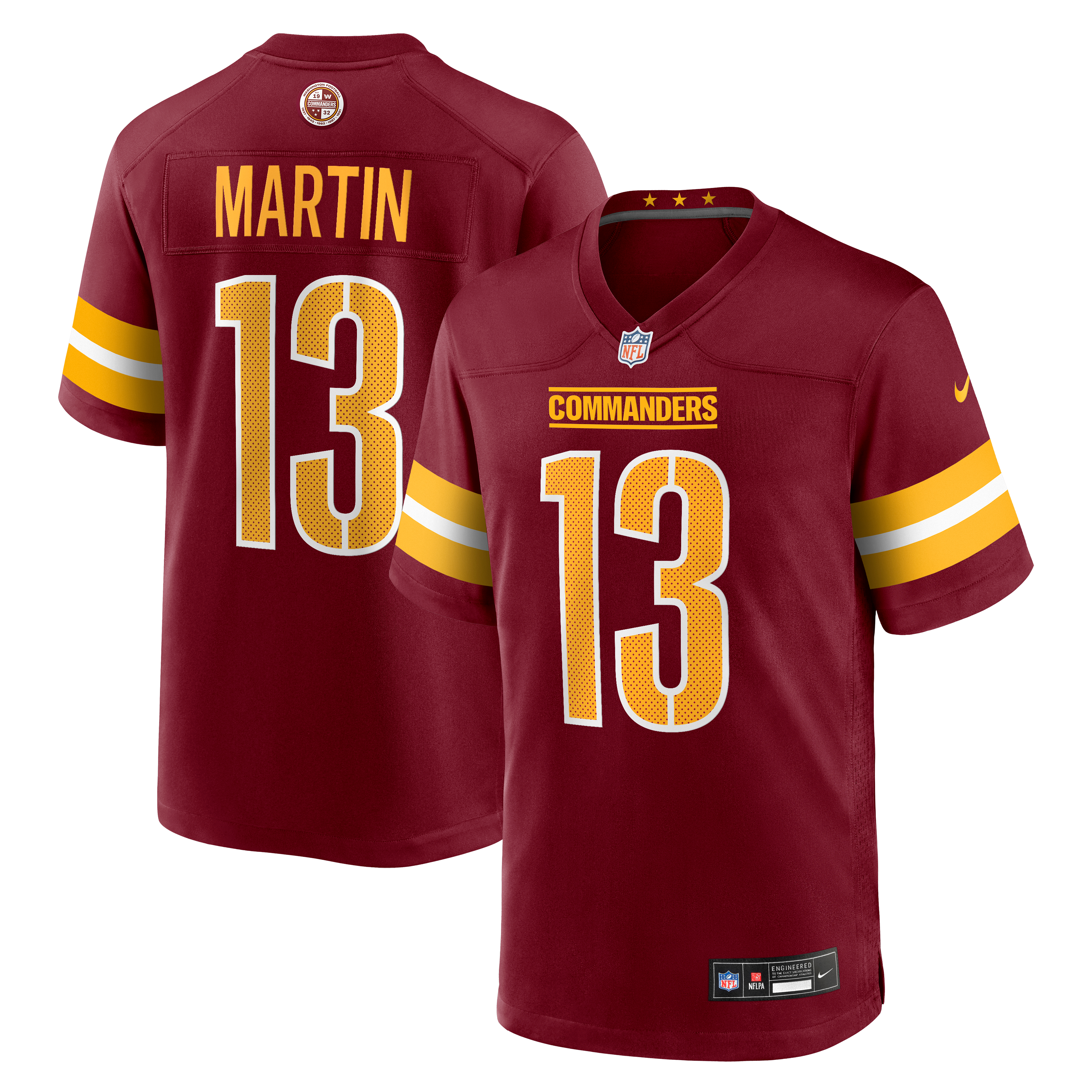 Tay Martin Washington Commanders Game Jersey Burgundy NFL Football Fan Wear