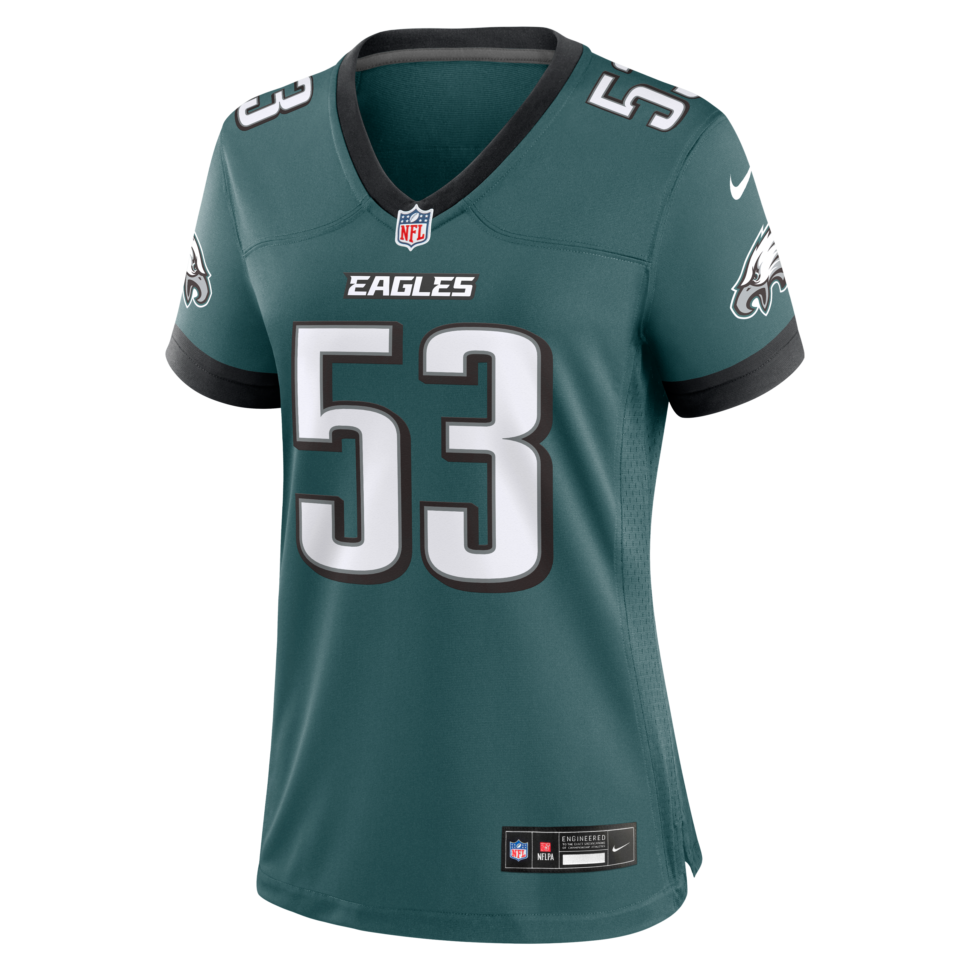 Zack Baun Philadelphia Eagles Game Jersey Midnight NFL Football Fan Wear Zack Baun