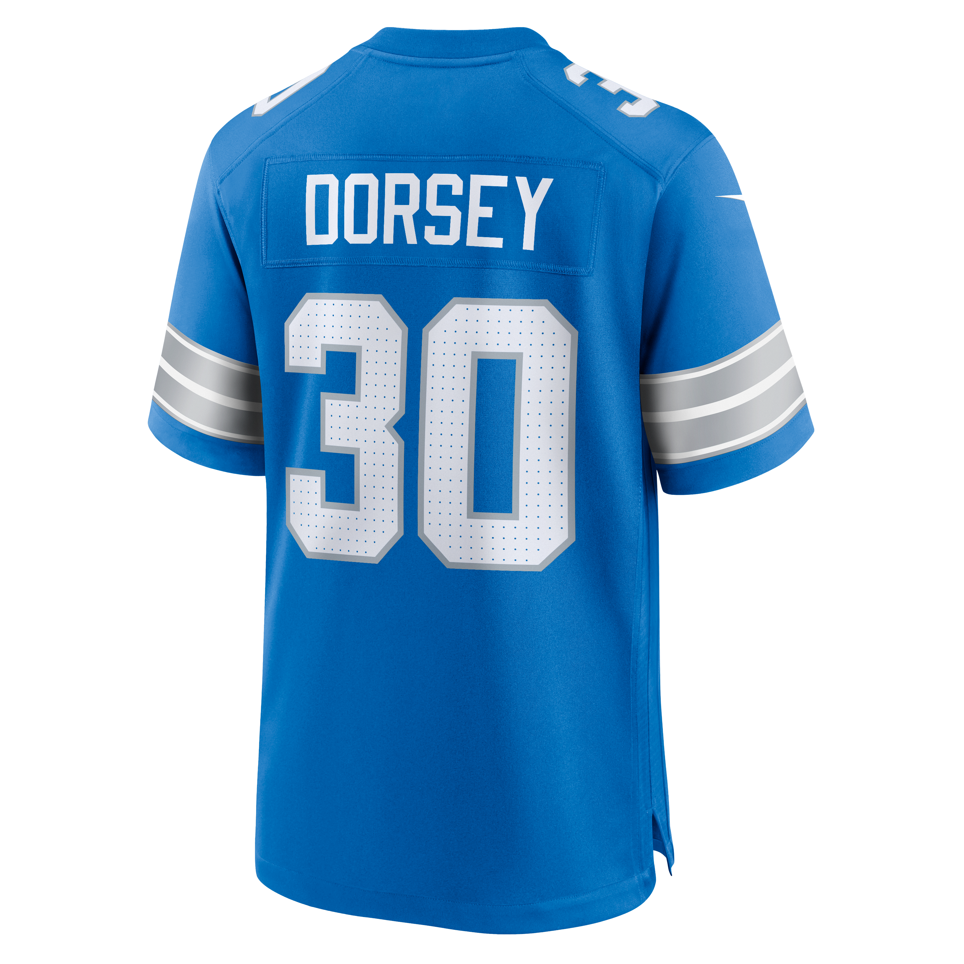 Khalil Dorsey Detroit Lions Game Jersey Blue NFL Football Fan Wear