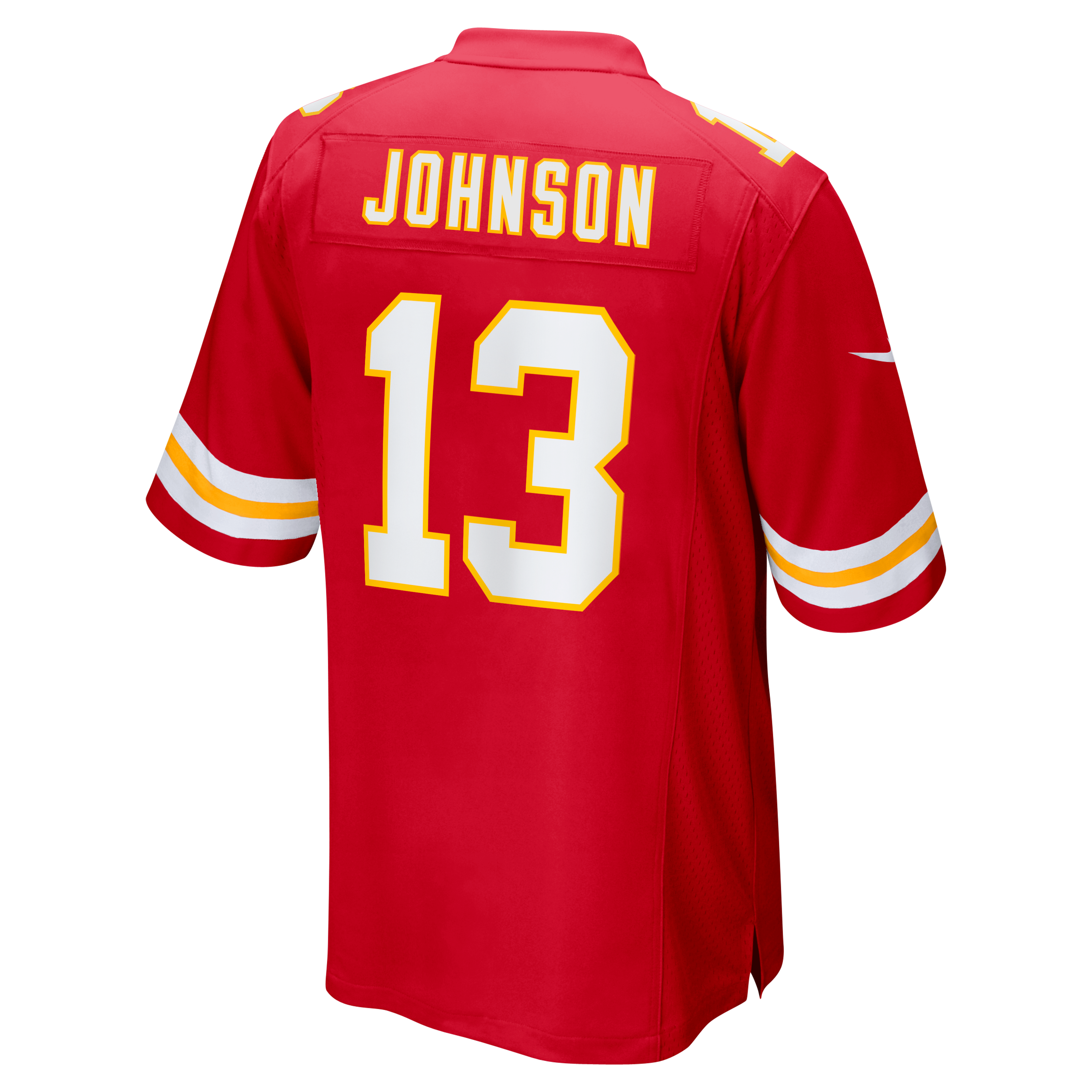 Nazeeh Johnson Kansas City Chiefs Player Jersey Red NFL Football Fan Wear Nazeeh Johnson