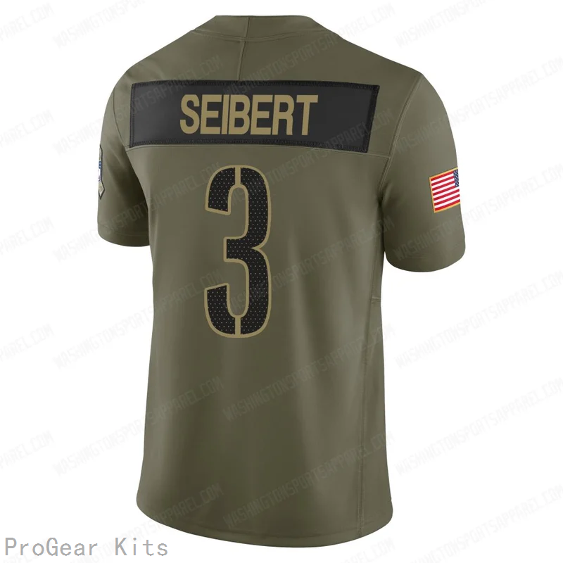 Austin Seibert Washington Commanders Jersey No.3 Olive NFL Football Fan Wear Austin Seibert