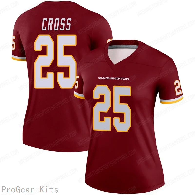 Nick Cross Washington Commanders Legend Jersey No.25 Burgundy NFL Football Fan Wear