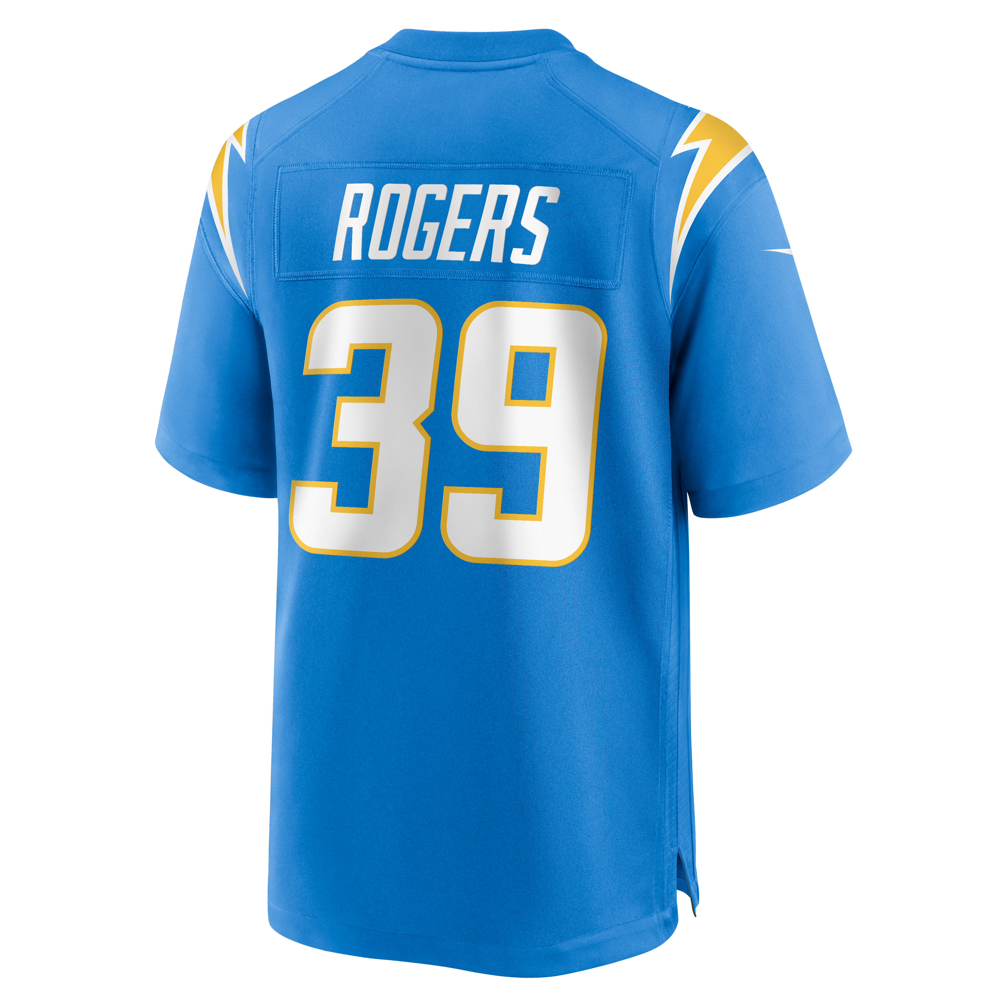 Eric Rogers Los Angeles Chargers Game Jersey Powder Blue NFL Football Fan Wear Eric Rogers