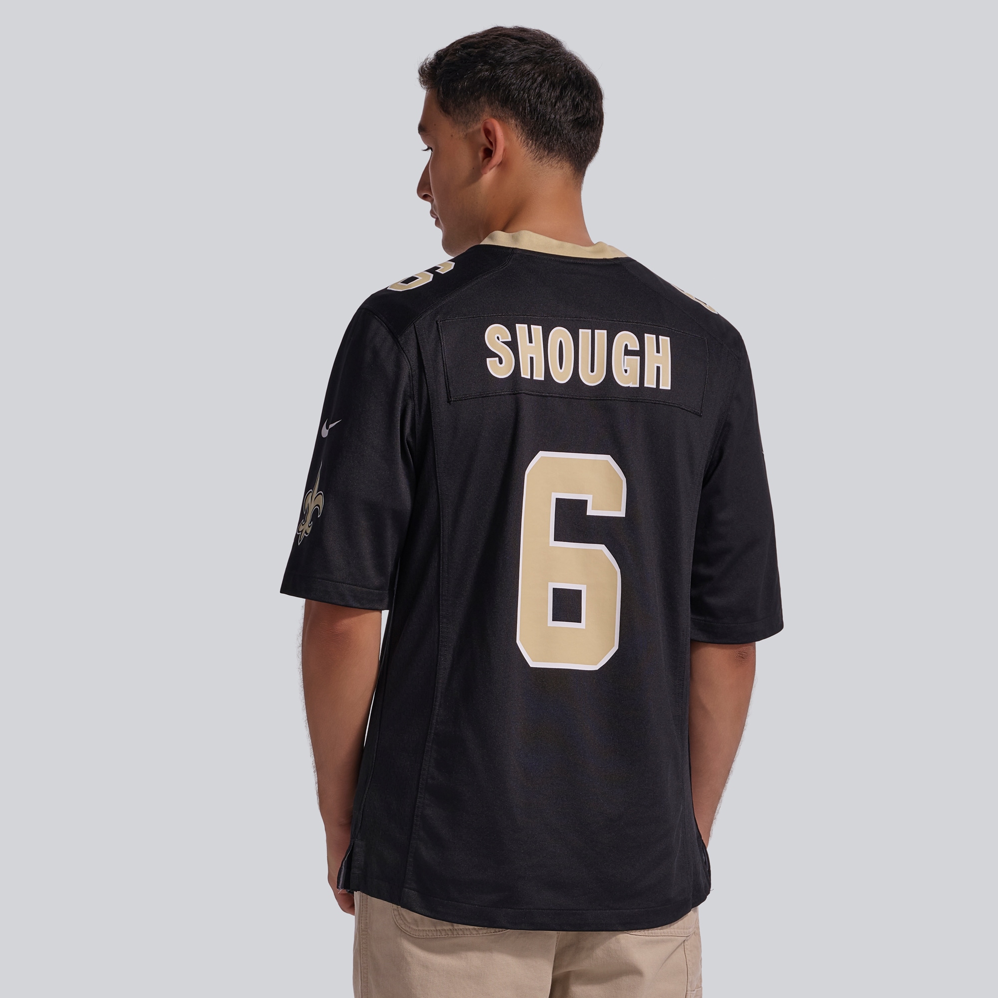 Tyler Shough New Orleans Saints Game Jersey Black NFL Football Fan Wear Tyler Shough