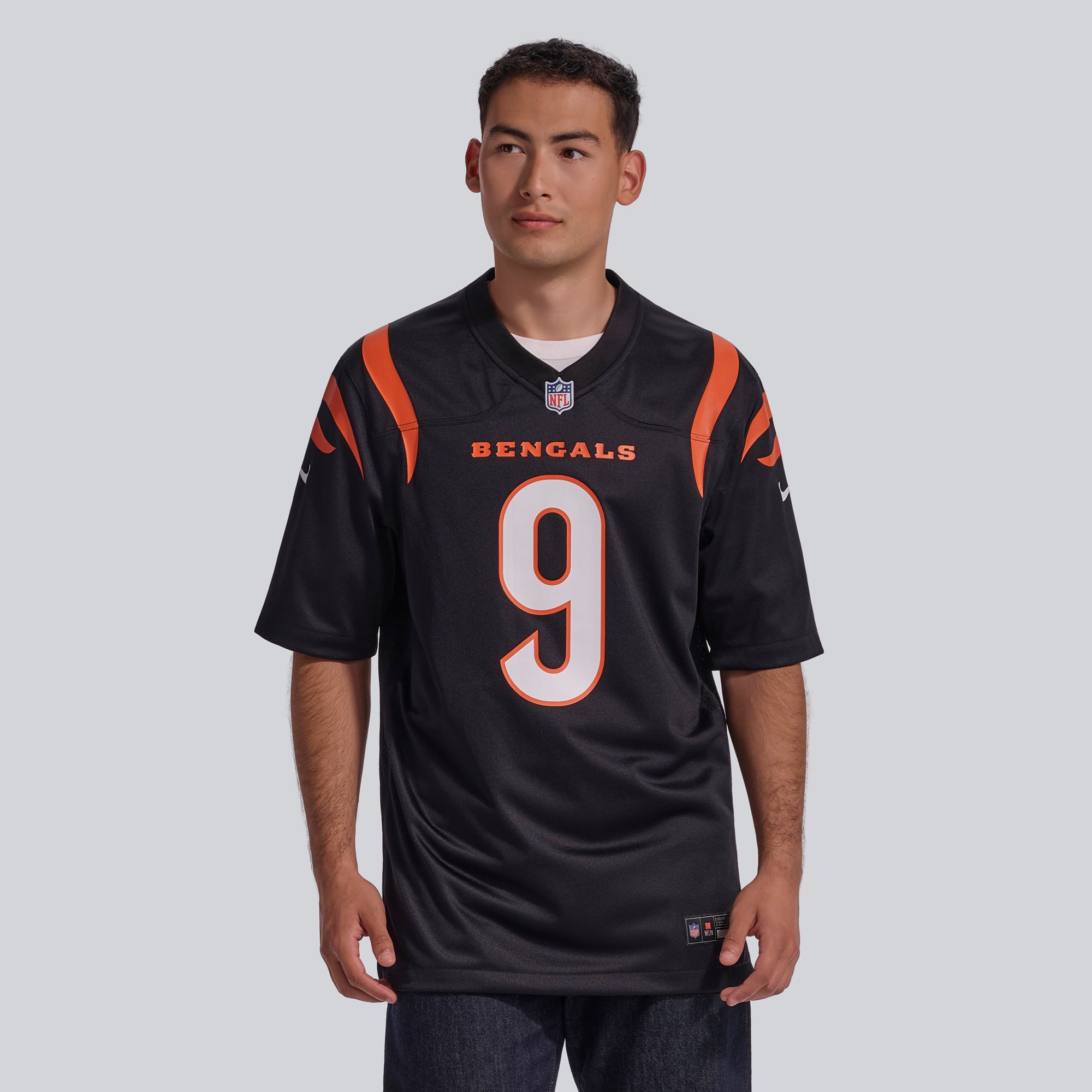 Joe Burrow Cincinnati Bengals Game Jersey Black NFL Football Fan Wear Joe Burrow
