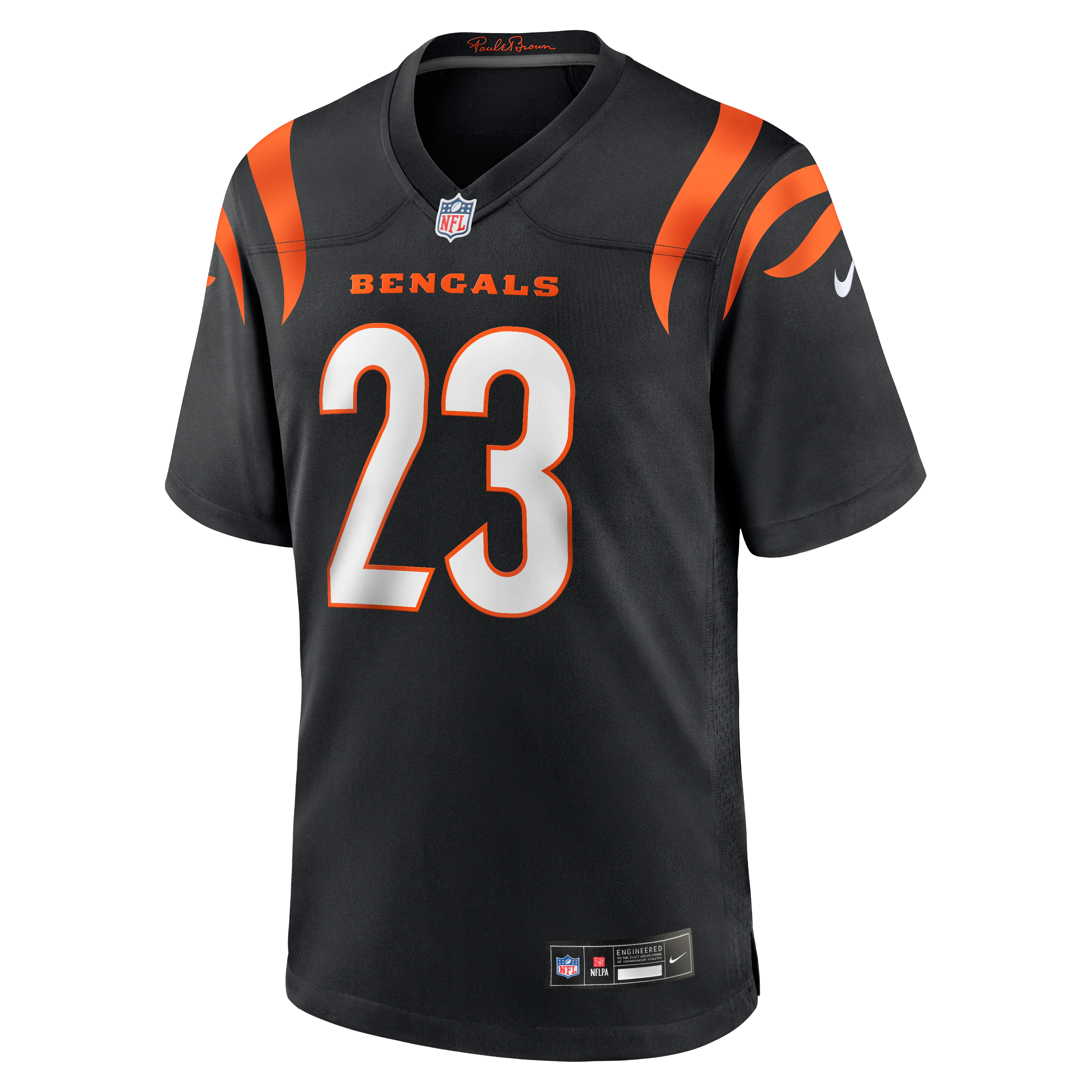 Daxton Hill Cincinnati Bengals Game Jersey Black NFL Football Fan Wear Daxton Hill