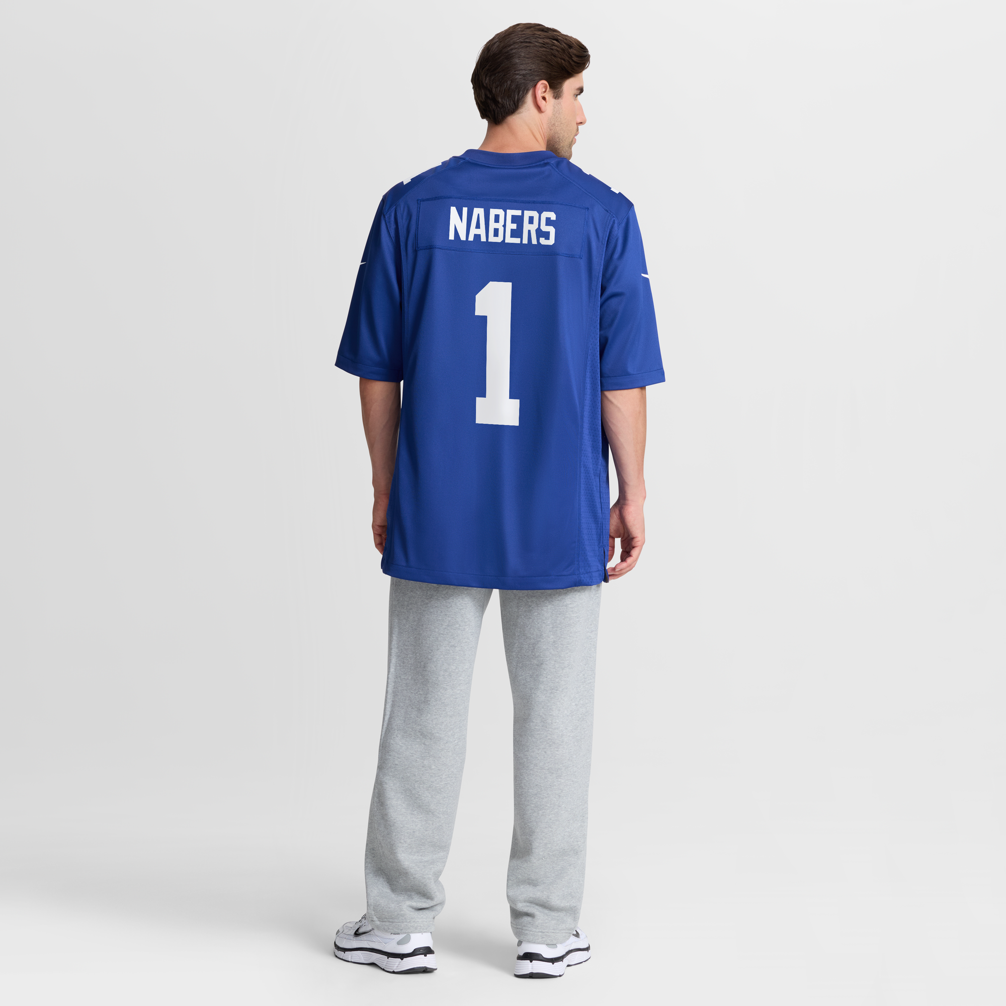 Malik Nabers New York Giants Player Jersey Royal NFL Football Fan Wear