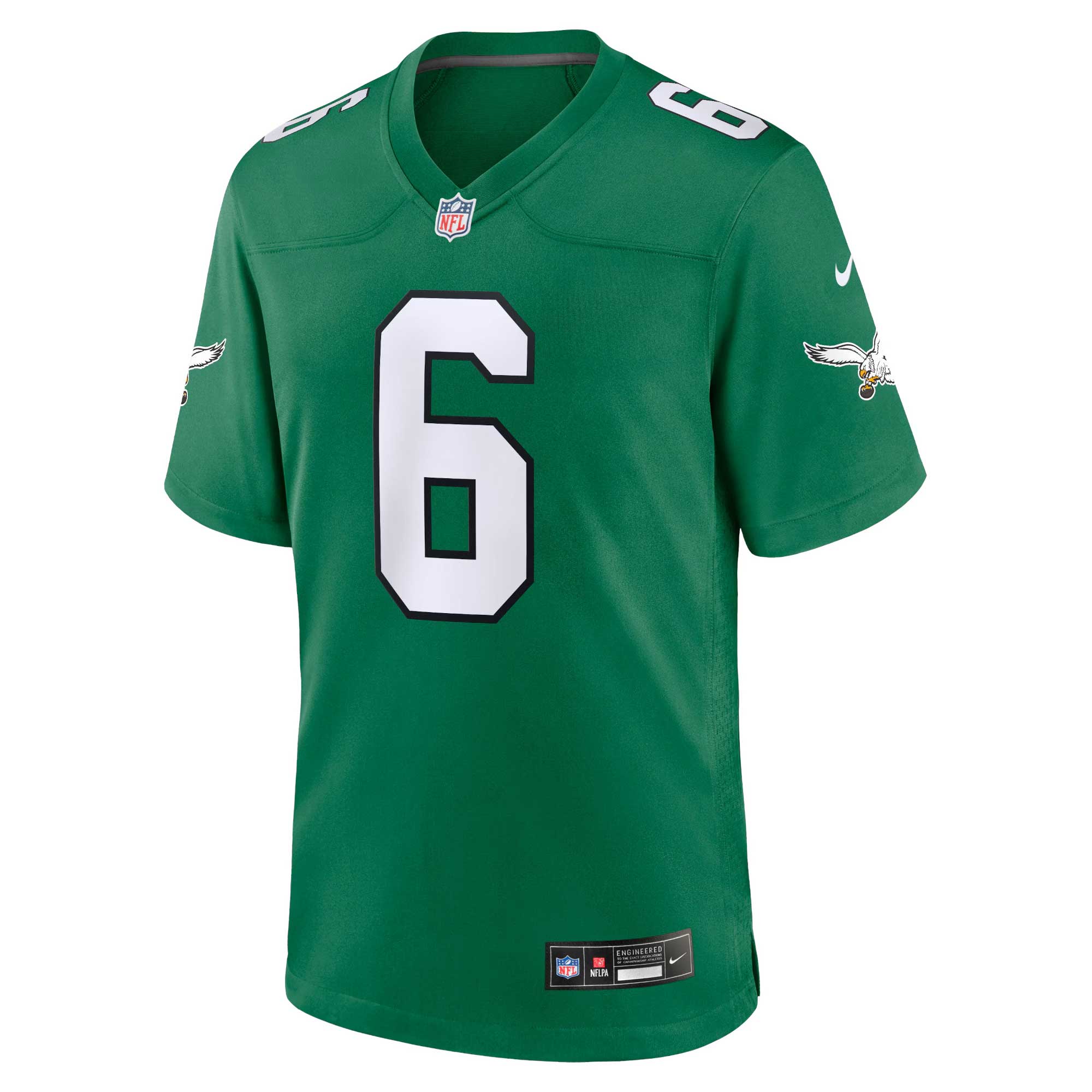 DeVonta Smith Philadelphia Eagles Player Jersey Kelly Green NFL Football Fan Wear DeVonta Smith