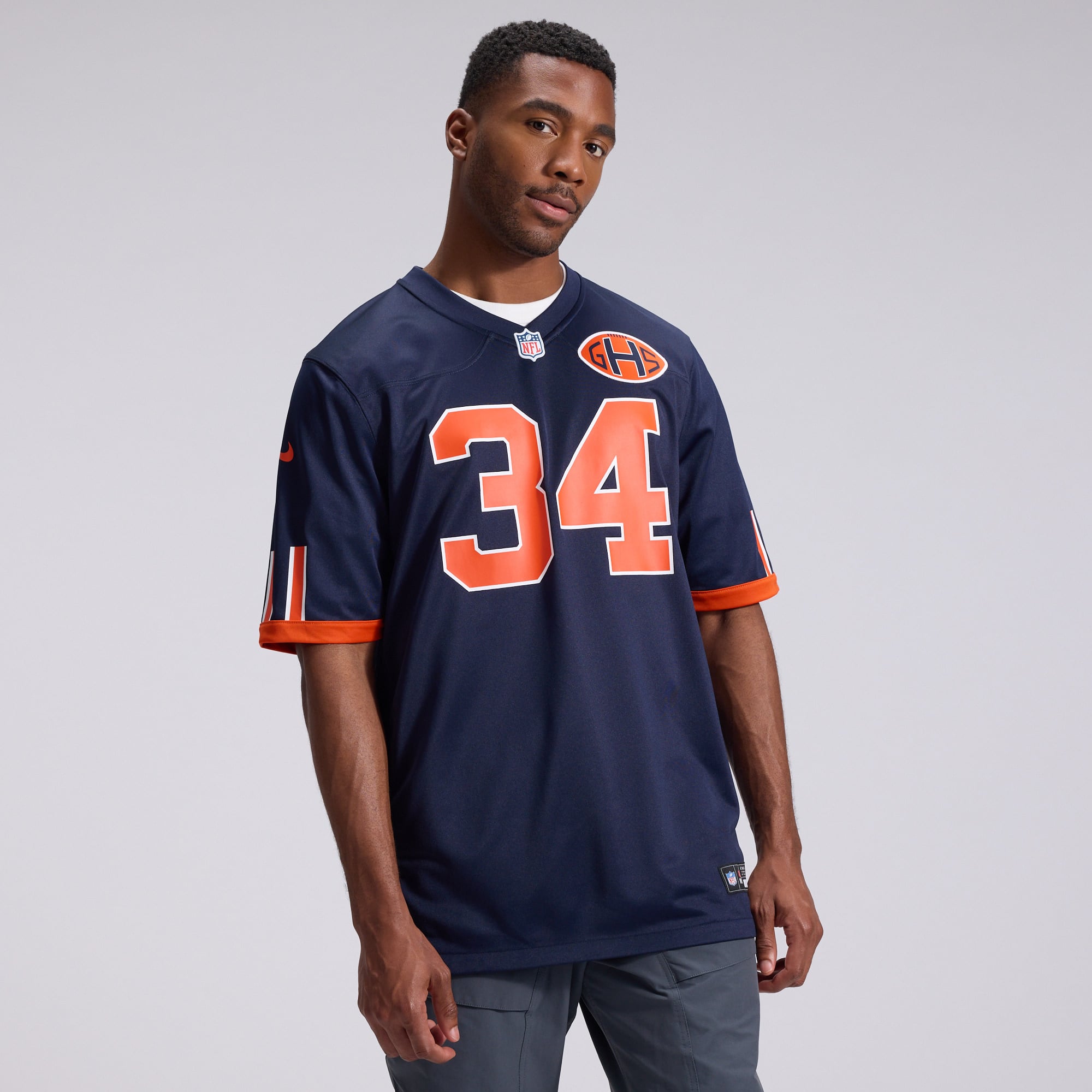 Walter Payton Chicago Bears Game Jersey Navy NFL Football Fan Wear