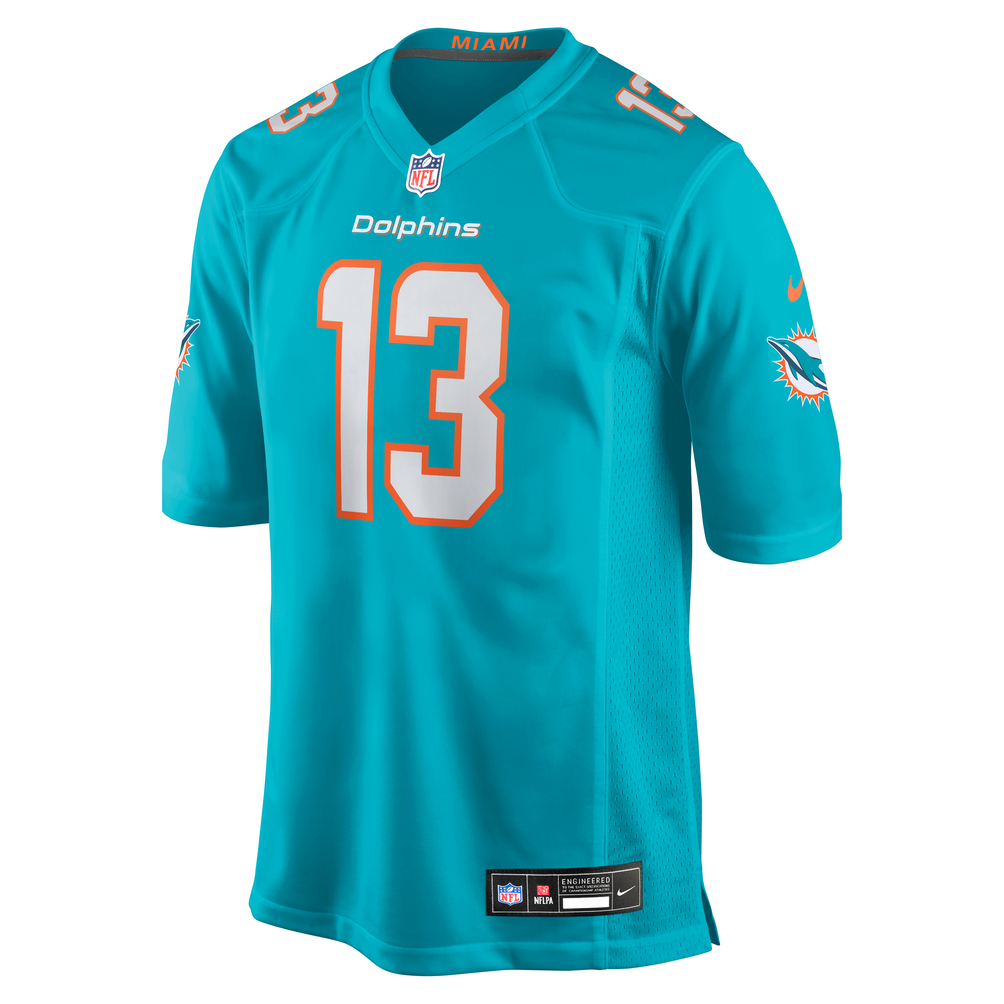 Retired Dan Marino Miami Dolphins Player Jersey Aqua NFL Football Fan Wear Retired Dan Marino