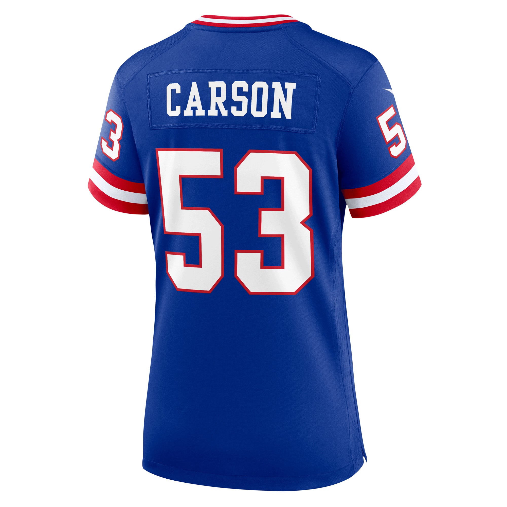 Harry Carson Retired New York Giants Game Jersey Royal NFL Football Fan Wear