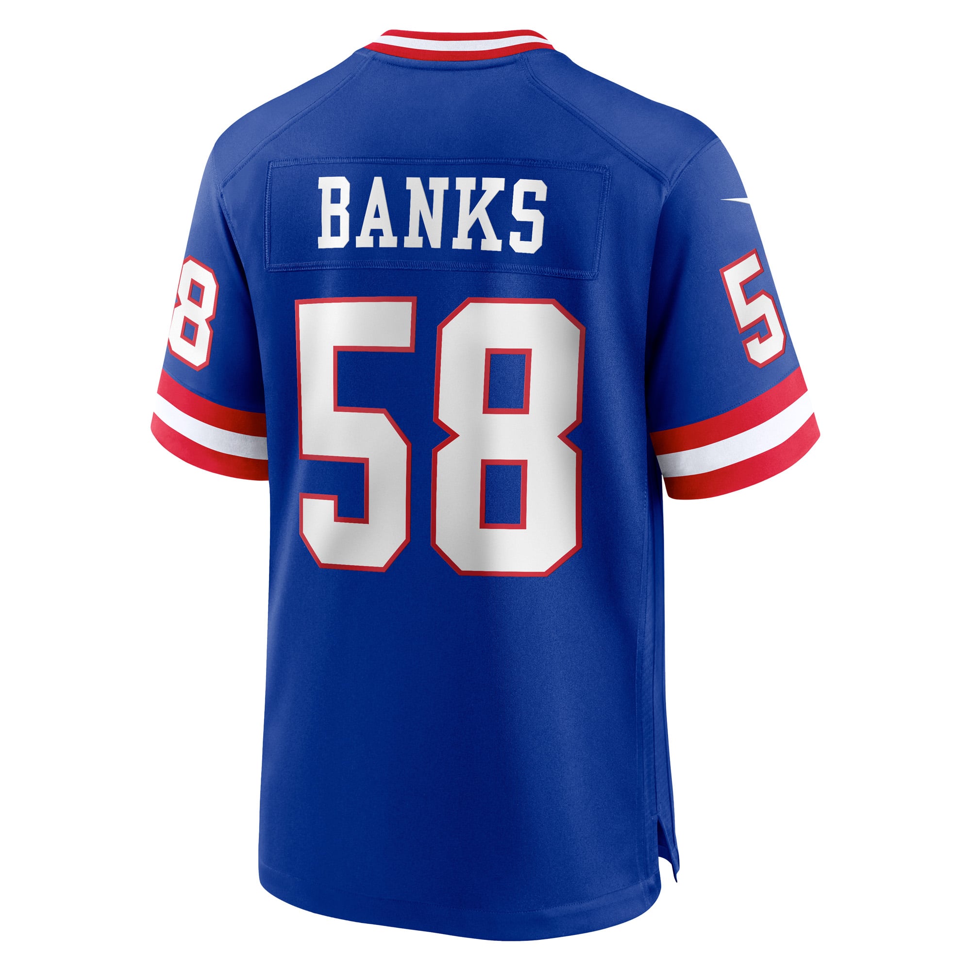 Carl Banks Retired New York Giants Game Jersey Royal NFL Football Fan Wear